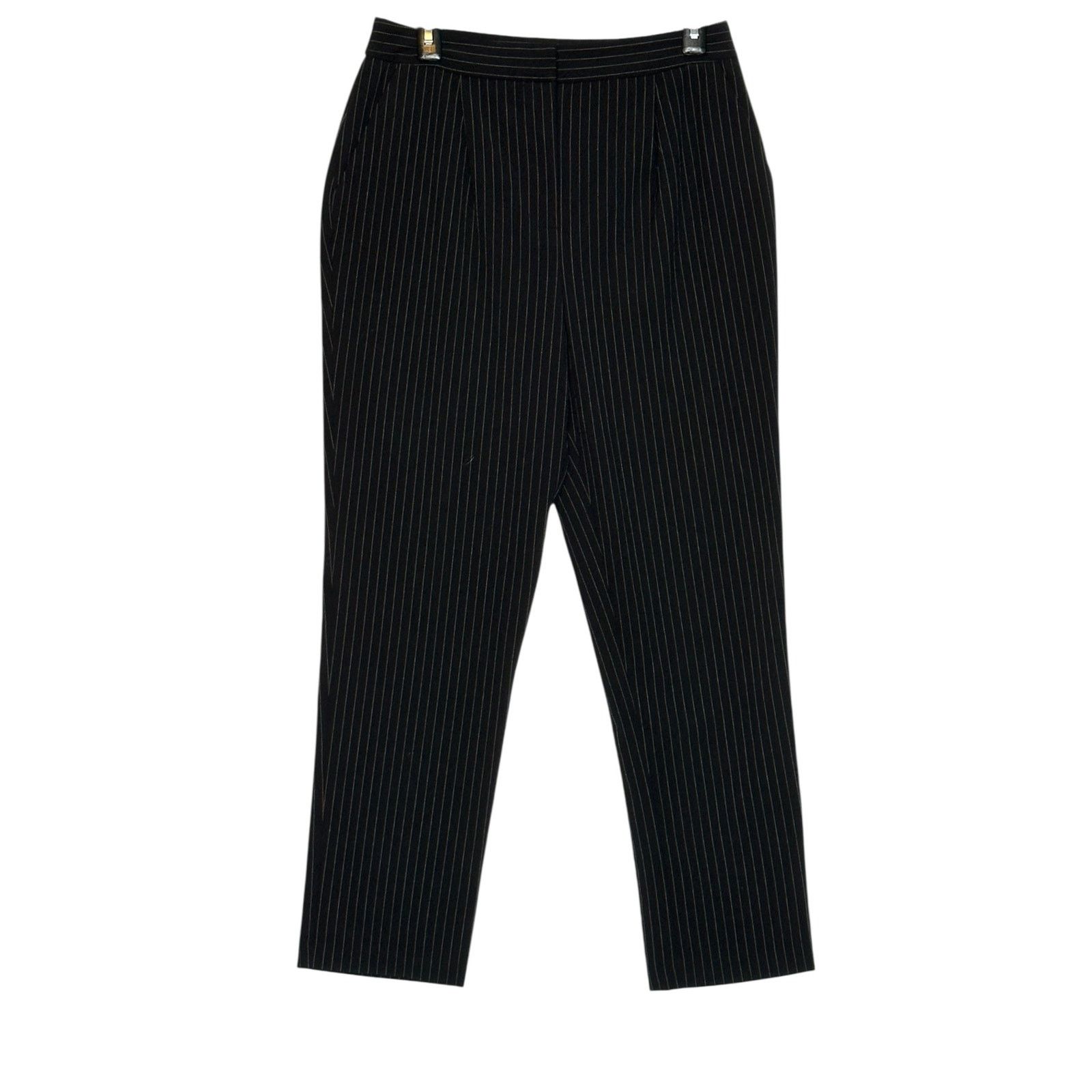 Forever 21 Forever 21 black white pinstripe pleated pants size Medium Size 30" / US 8 / IT 44 - 7 Thumbnail