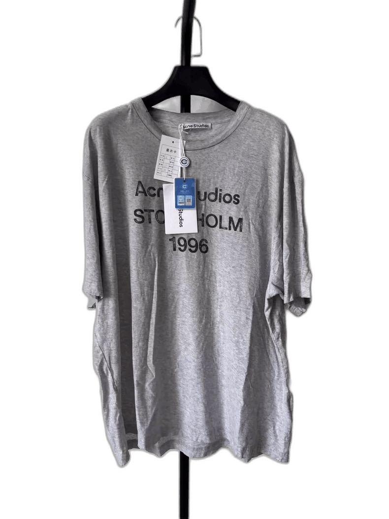 Acne Studios グレー Tシャツ 1996 L □Acne Studios STOCKHOLM 1996