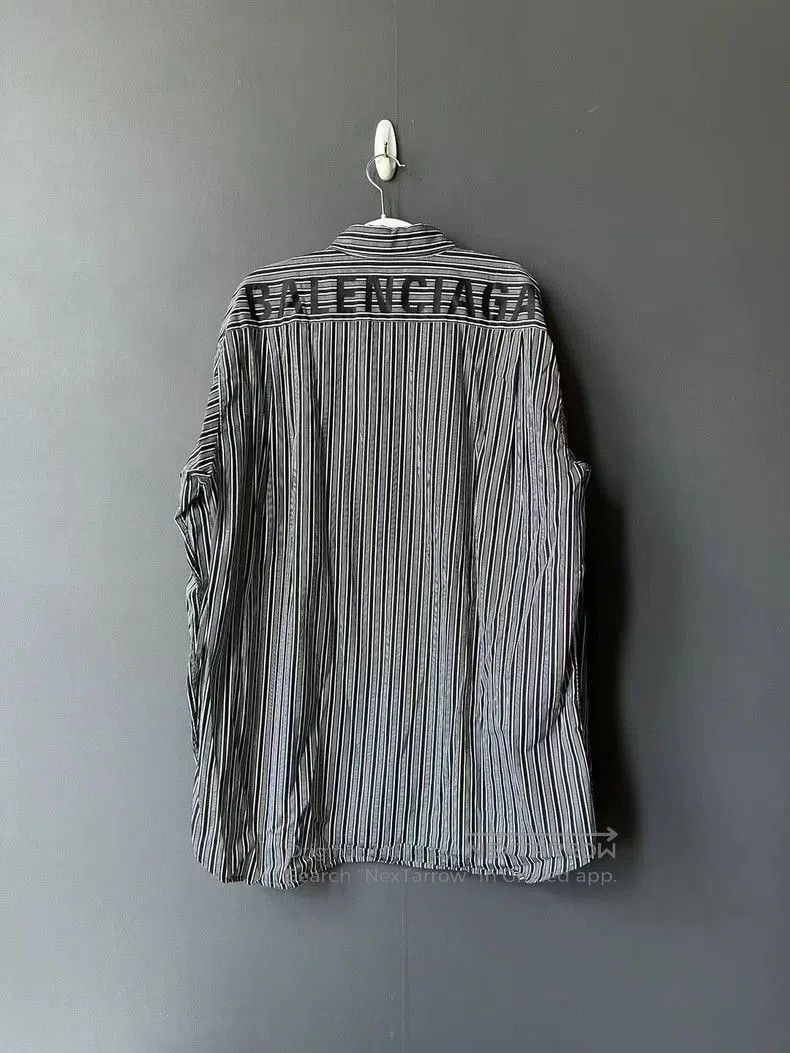 Balenciaga Balenciaga Striped Long Sleeve Shirt. Size US XL / EU 56 / 4 - 2 Thumbnail