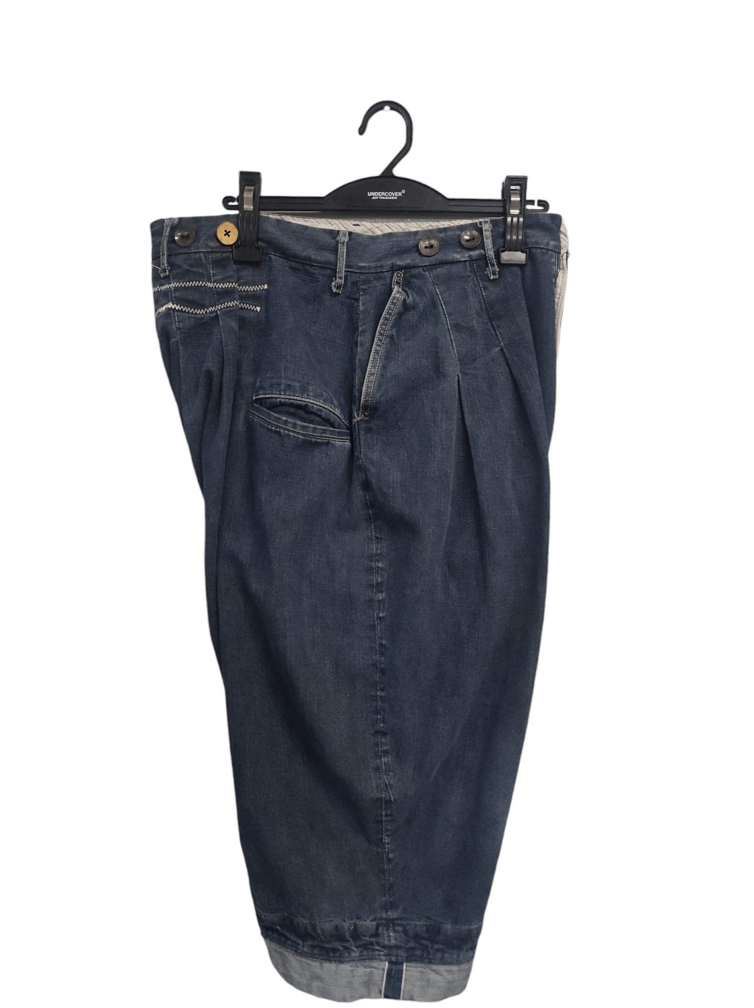 Japanese Brand Kapital Baggy Short Pants Kapital suspended button Size US 32 / EU 48 - 10 Thumbnail
