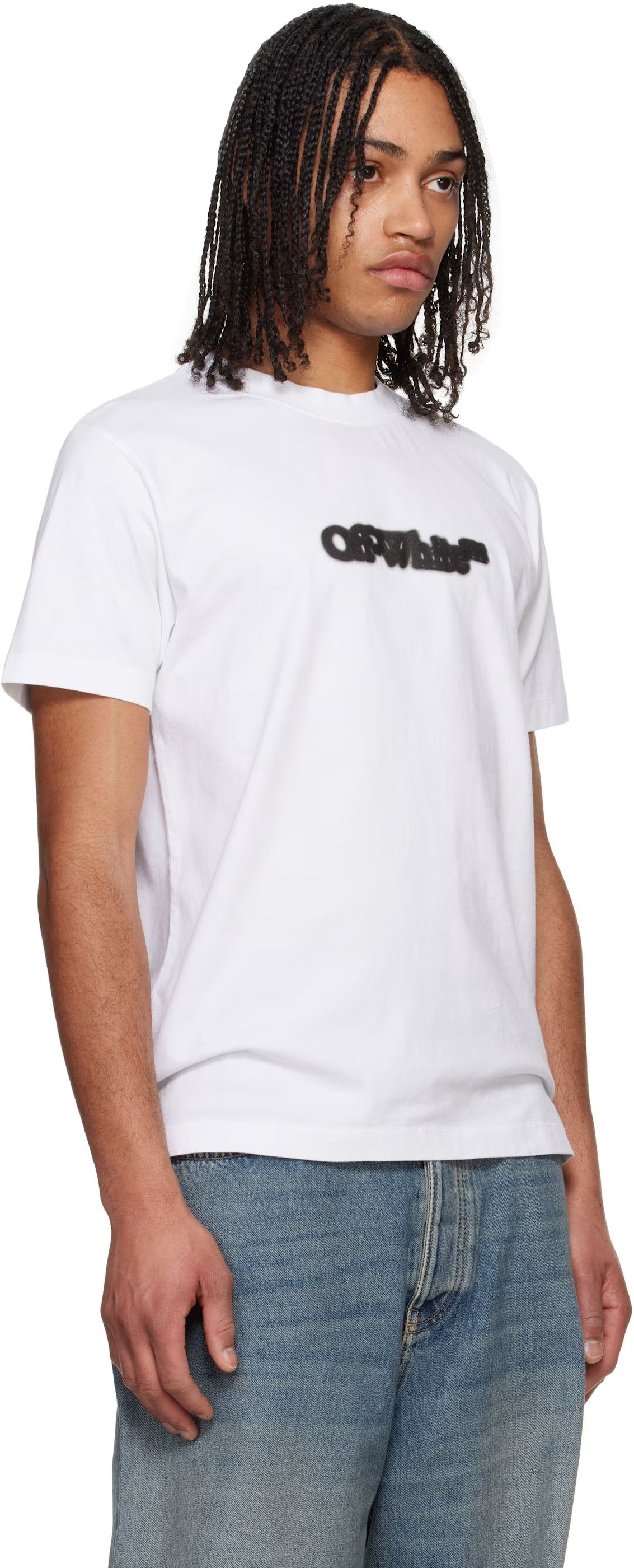 Off-White White Spray Arrows Logo T-Shirt Size US S / EU 44-46 / 1 - 4 Thumbnail