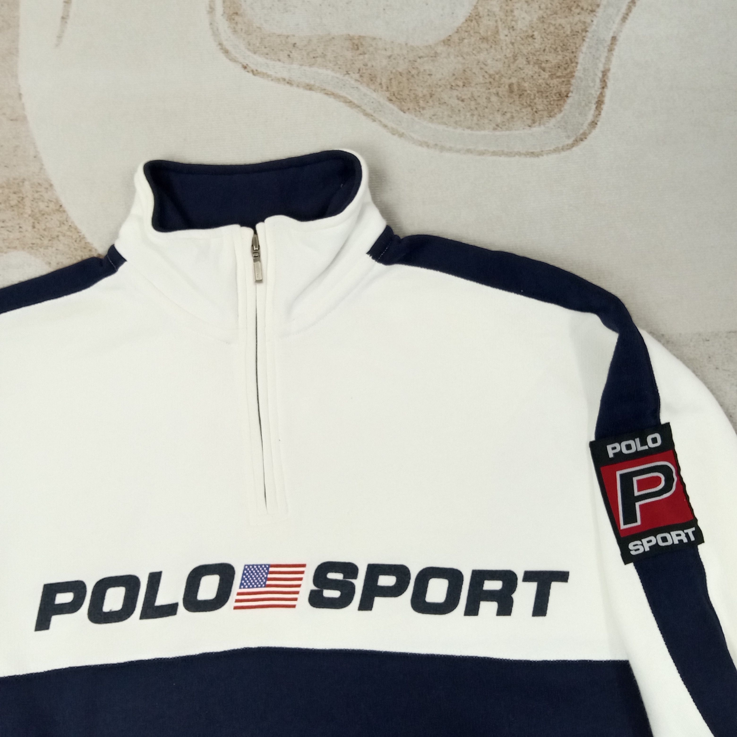 Polo Ralph Lauren Polo Sport Half Zipper Sweatshirt C256N1 Size US XL / EU 56 / 4 - 2 Thumbnail