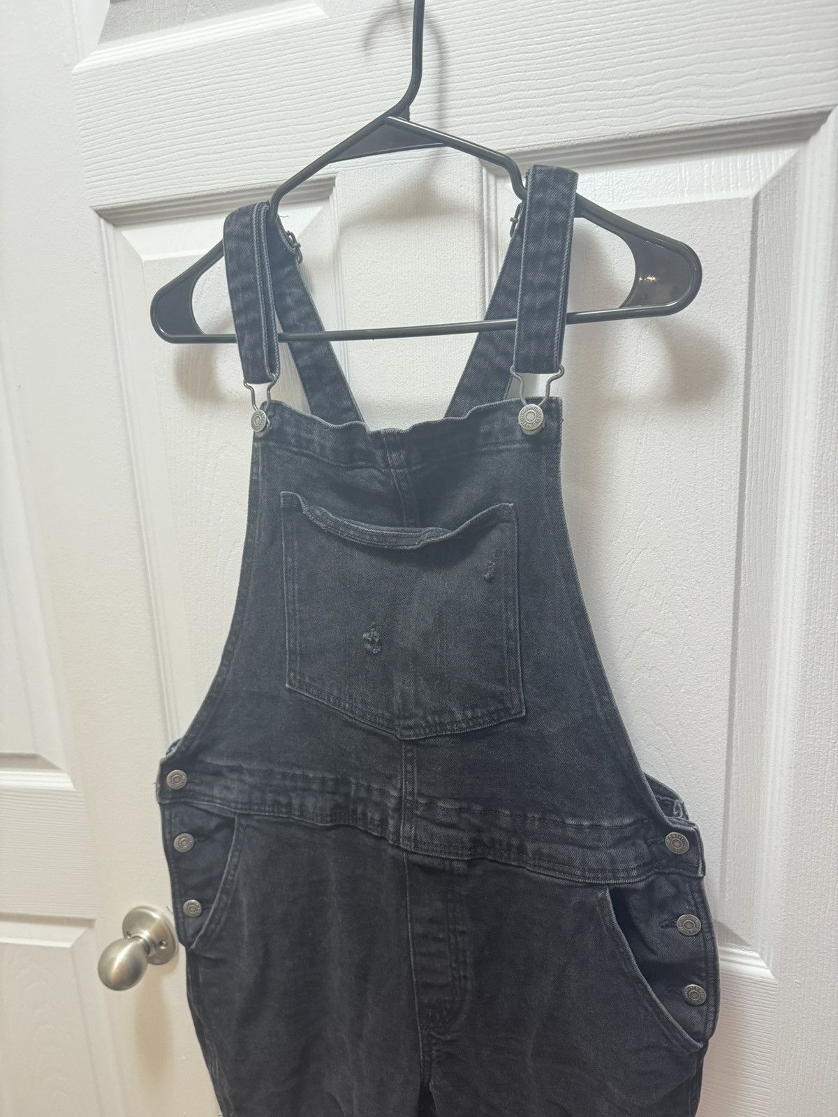 Old Navy Old Navy Black Distressed Overalls Vintage Faded Streetwear Size US 30 / EU 46 - 2 Thumbnail