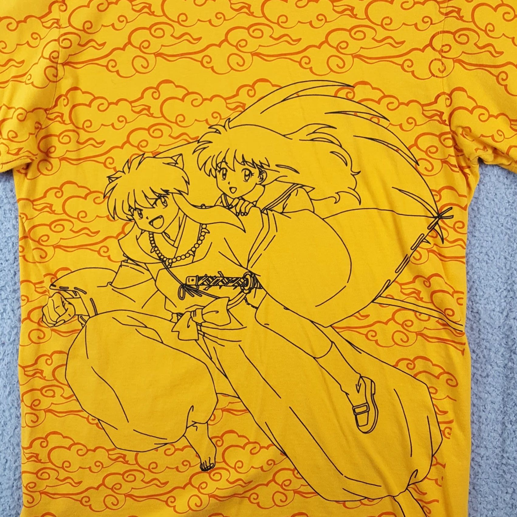 Vintage VINTAGE InuYasha Anime Manga All Over Print T-Shirt Size M Unisex Adults Yellow Y2K Retro Japan Size US M / EU 48-50 / 2 - 3 Thumbnail