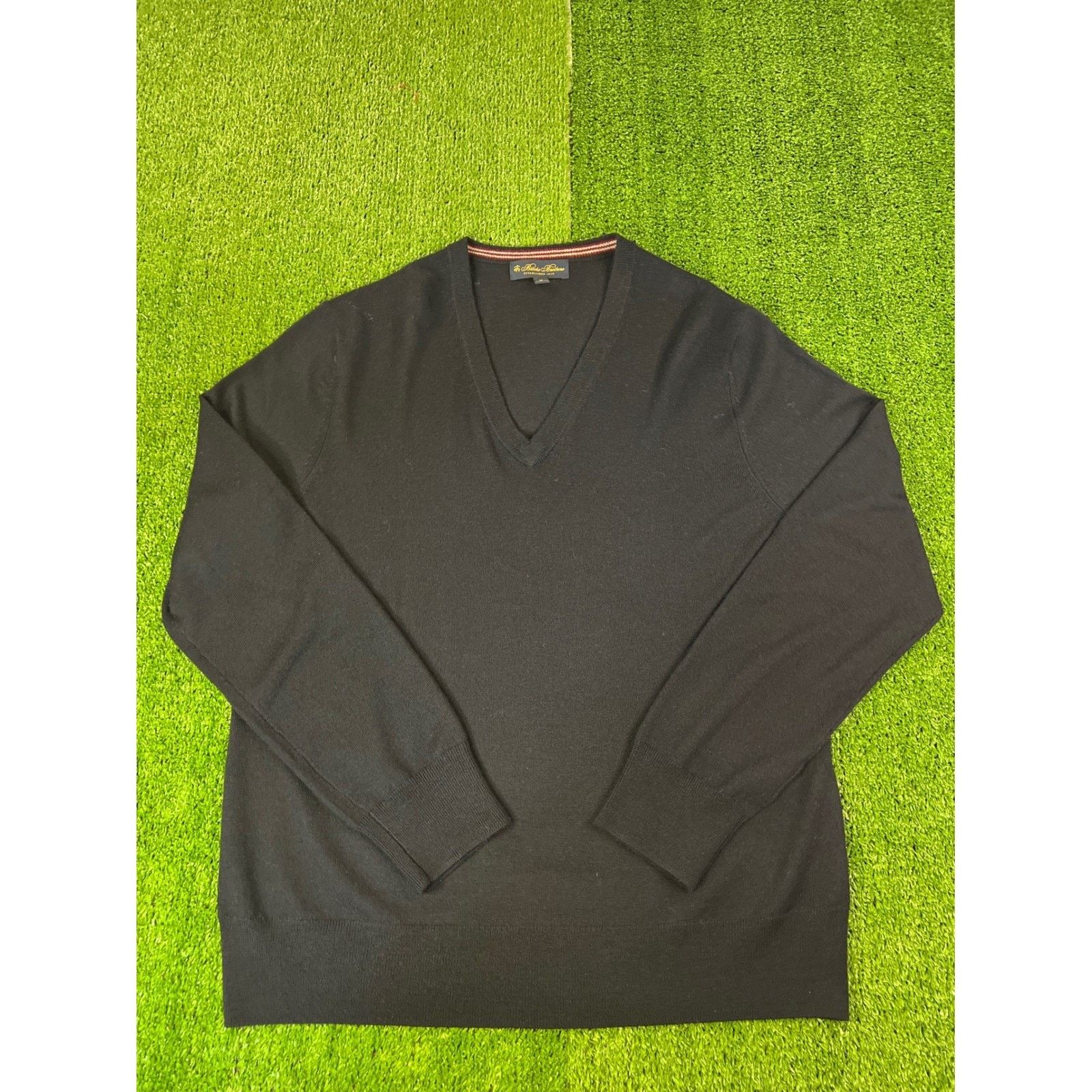 Brooks Brothers Brooks Brothers Mens Black Fine Merino Wool XL Size US XL / EU 56 / 4 - 1 Thumbnail