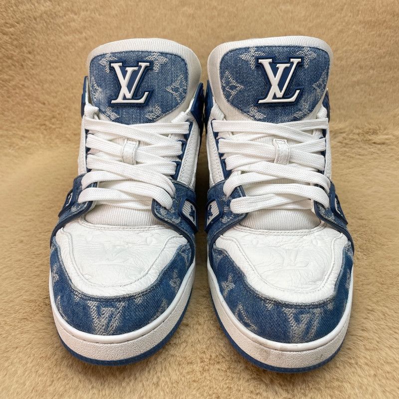 Louis Vuitton Louis Vuitton Denim Low-Top Fashion Sneakers -2508 Size US 8 / EU 41 - 2 Thumbnail