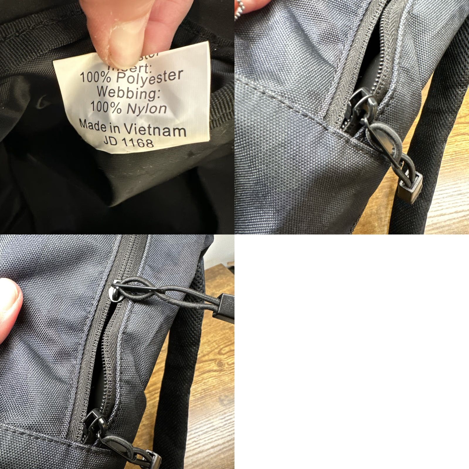 Vintage Lo & Sons Hanover Backpack Camouflage Black Polyester Medium Unisex Adults Zip Backpack Travel Men's Womens Boys Girls Read Size ONE SIZE - 9 Thumbnail