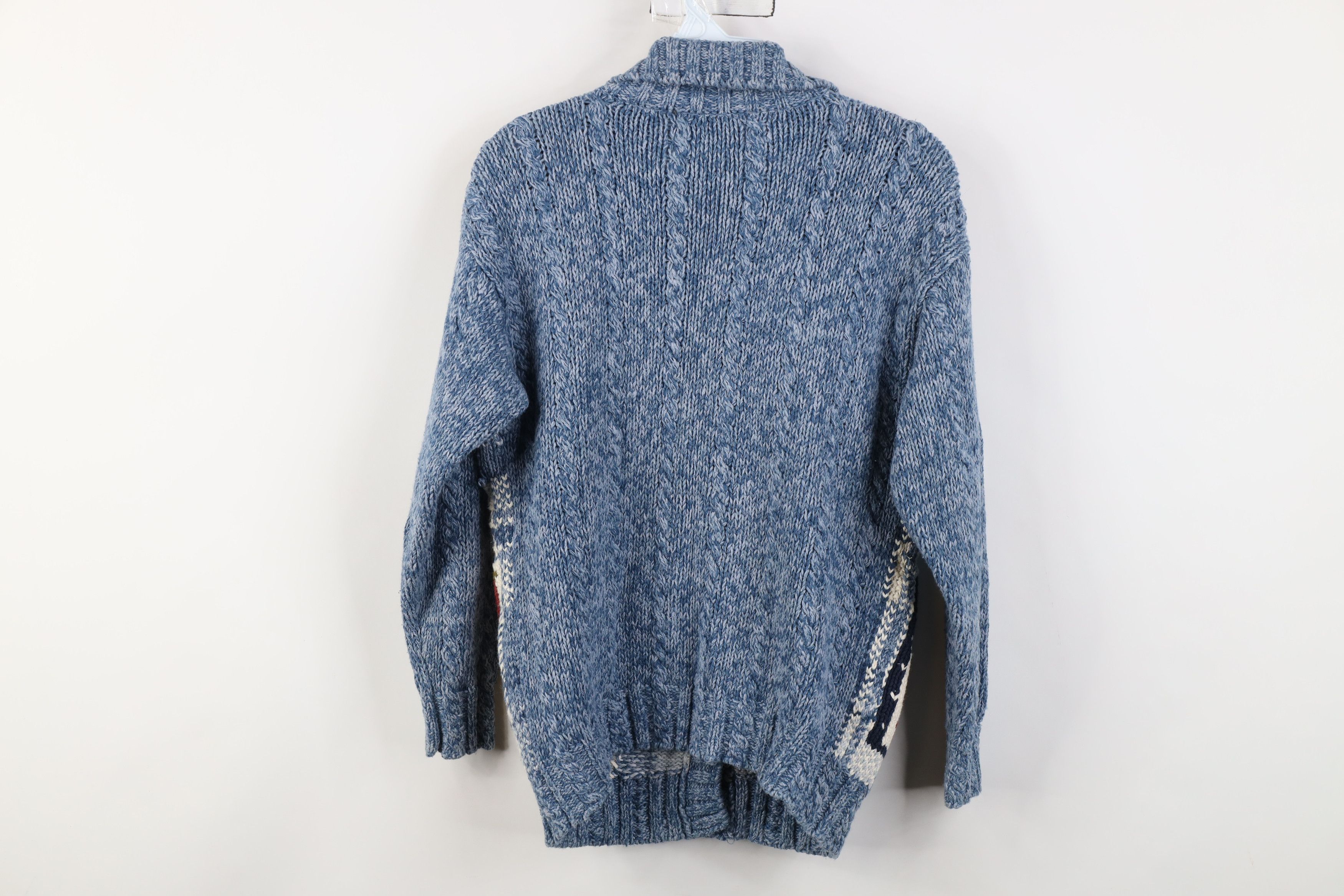 Vintage Vintage 90s Streetwear Embroidered Flower Cardigan Sweater Size M / US 6-8 / IT 42-44 - 12 Thumbnail