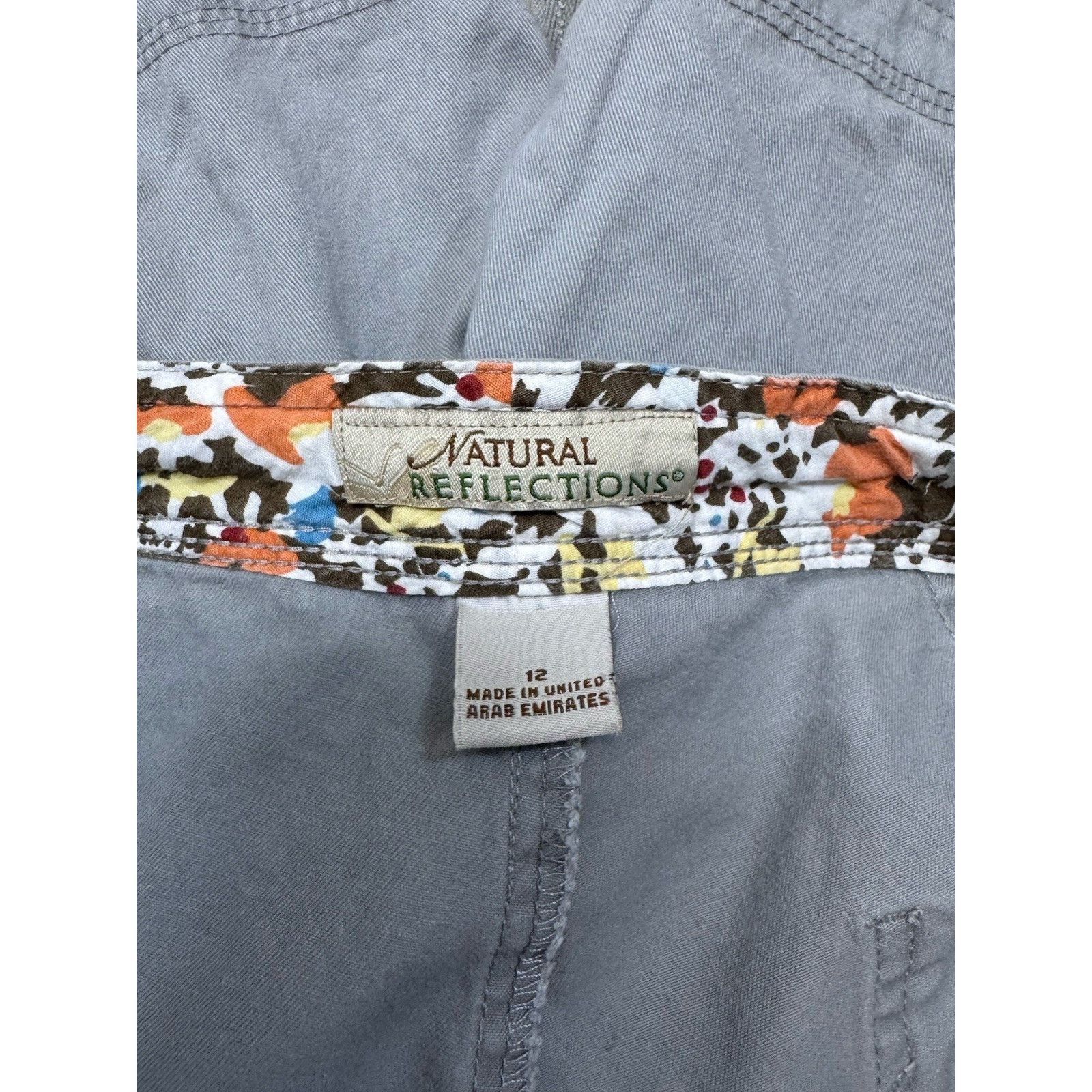 Other Natural Reflections Shorts Womens Sz 12 Gray Chino Size 34" / US 12 / IT 48 - 8 Thumbnail