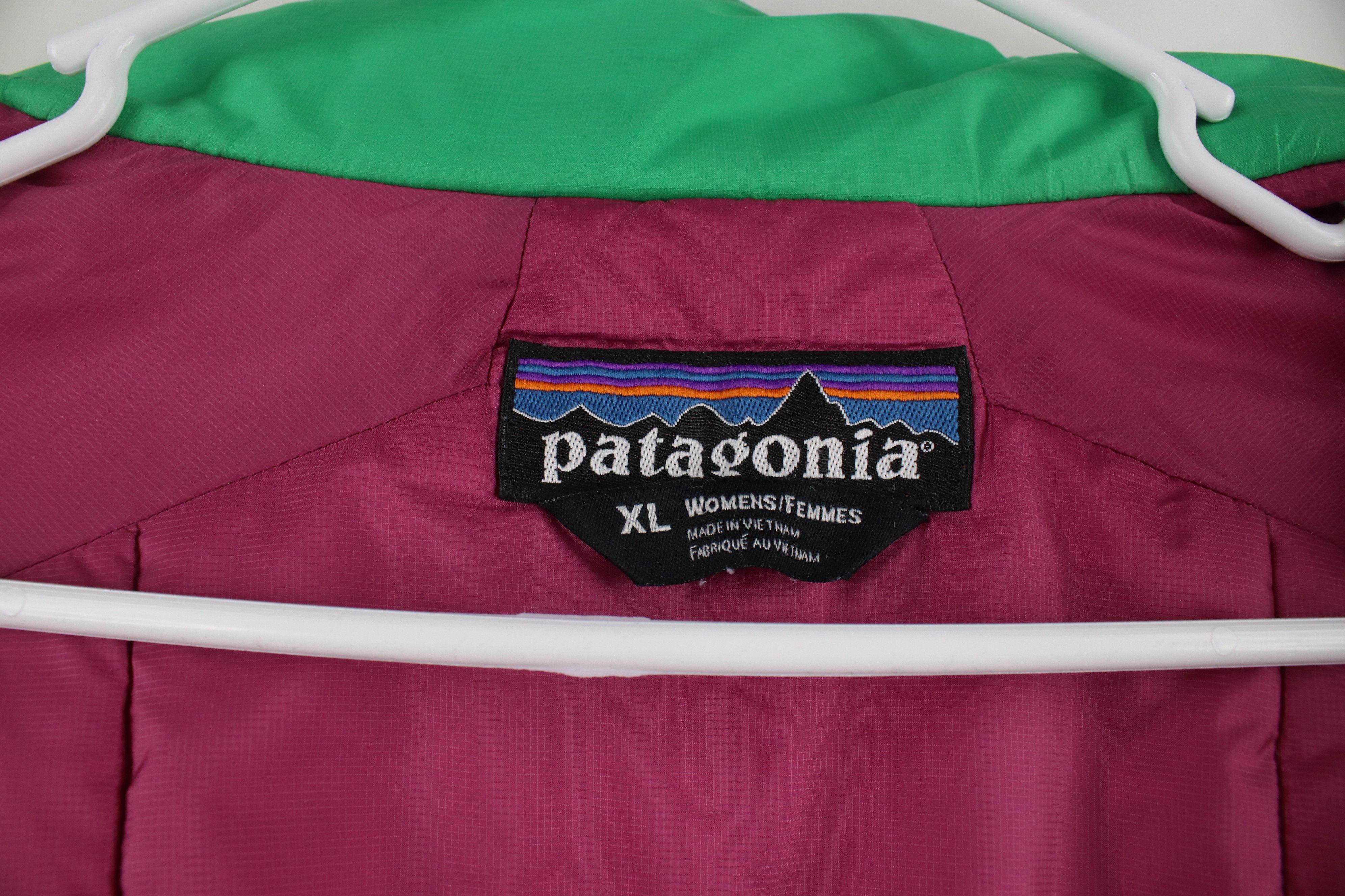 Patagonia × Vintage Vintage Y2K Patagonia Spell Out Micro Puff Puffer Jacket Size XL / US 12-14 / IT 48-50 - 12 Thumbnail