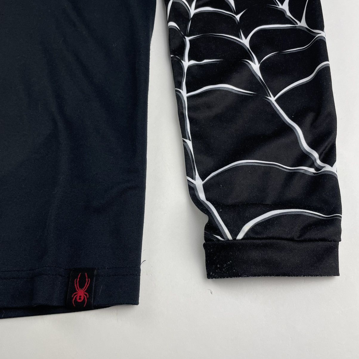 Spyder × Supreme VTG 90s Spyder Sweatshirt Black Spider Web 1/4 Zip Pullover Size US L / EU 52-54 / 3 - 2 Thumbnail