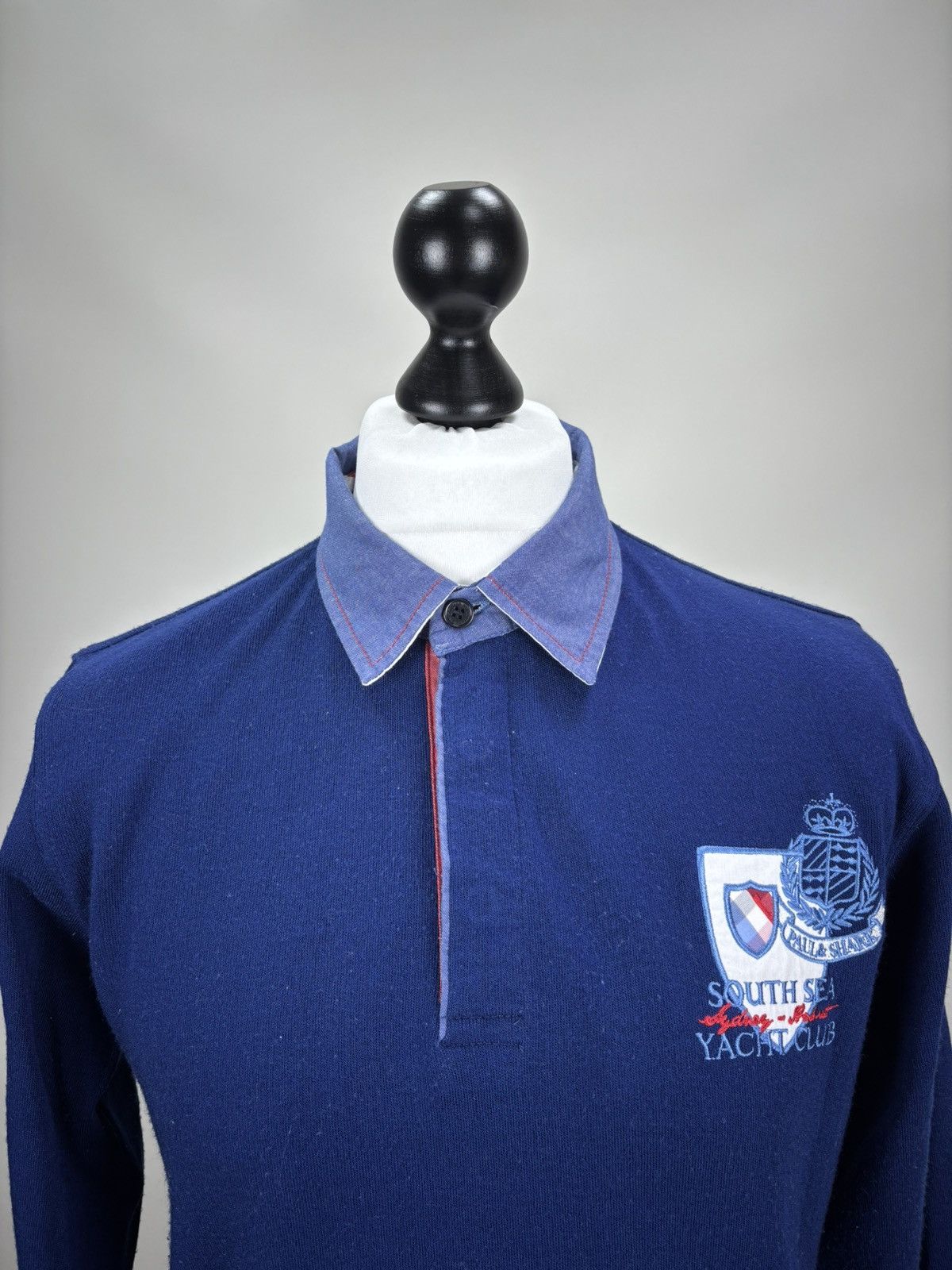 Paul & Shark Mens sweater rugby Paul Shark Size L Color Blue Size US L / EU 52-54 / 3 - 3 Thumbnail