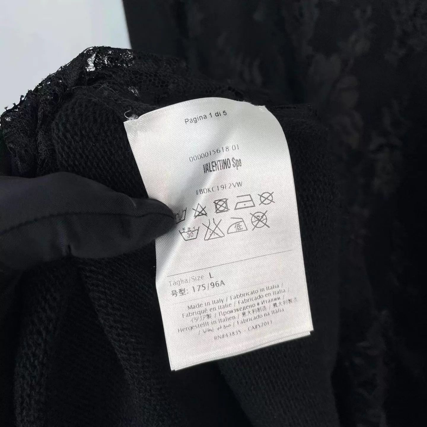 Valentino Valentino Black Lace Dress L Size L / US 10 / IT 46 - 2 Thumbnail