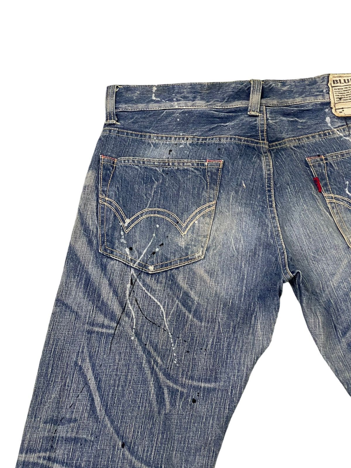 Edwin Distress Jeans Edwin 503 Faded Paint Splash Regular 7🟦5 Size US 34 / EU 50 - 19 Thumbnail
