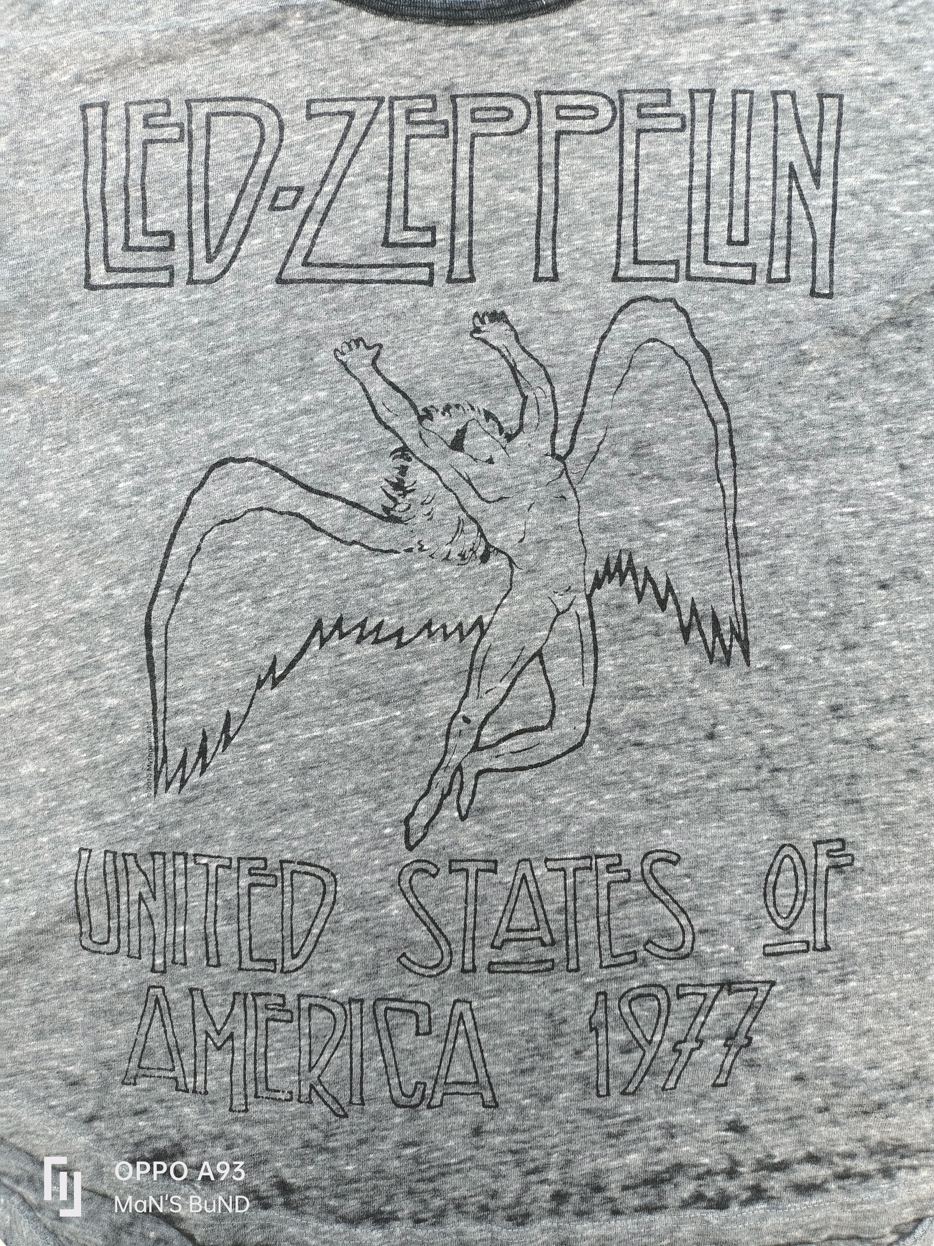 Band Tees Vintage Ringer Led Zeppelin/Trunk For Free People Size US XS / EU 42 / 0 - 2 Thumbnail