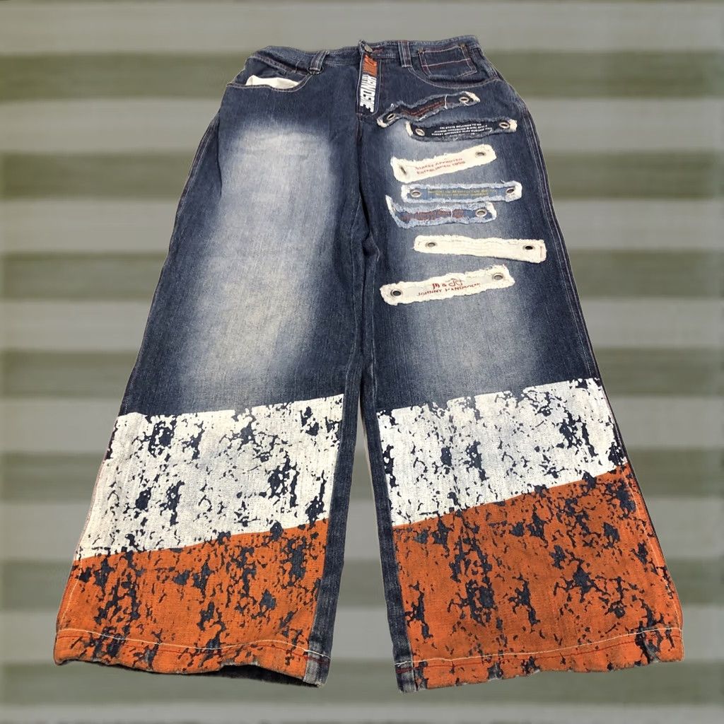 Vintage Johnny Handsome Jeans Mens 32 Blue Men Tag 31x32 Decorative Baggy Hip Hop Skate Size US 32 / EU 48 - 1 Thumbnail