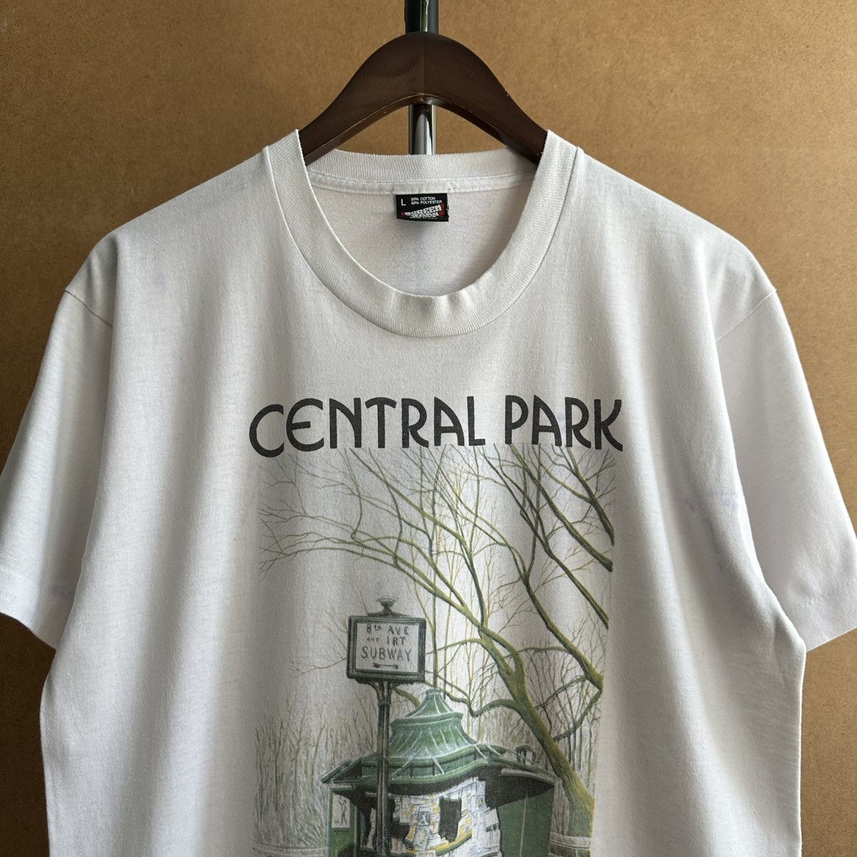 Vintage Vintage 90s Central Park New York Single Stitch Promo Tee Size US L / EU 52-54 / 3 - 2 Thumbnail