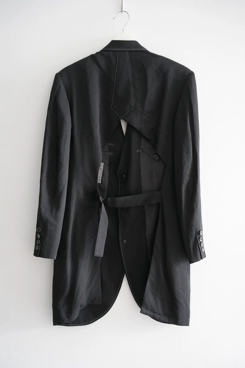 Yohji Yamamoto Yohji Yamamoto Yohji Yamamoto Black Long-Sleeve Suit Jacke Size US M / EU 48-50 / 2 - 2 Thumbnail