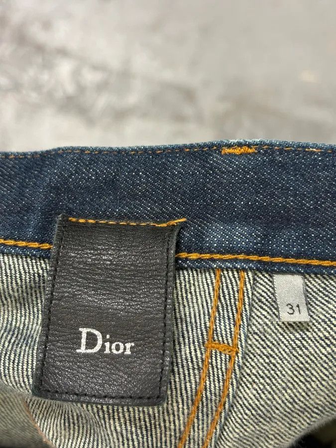 Dior 2010s Dior Navy Slim Denim Jeans by Kris Van Assche Size US 31 - 10 Thumbnail