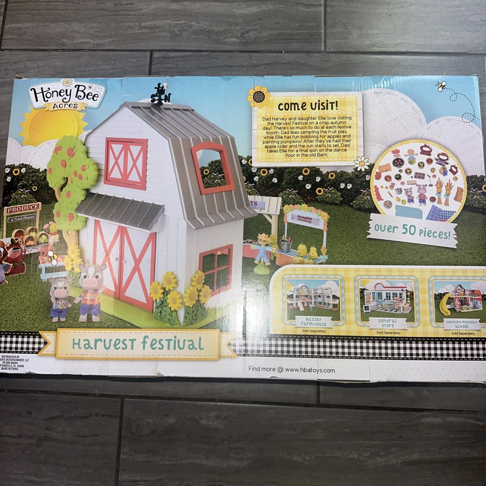 Other Honey Bee Acres Harvest Festival Playset Barn Over 50 Pieces Size ONE SIZE - 7 Thumbnail