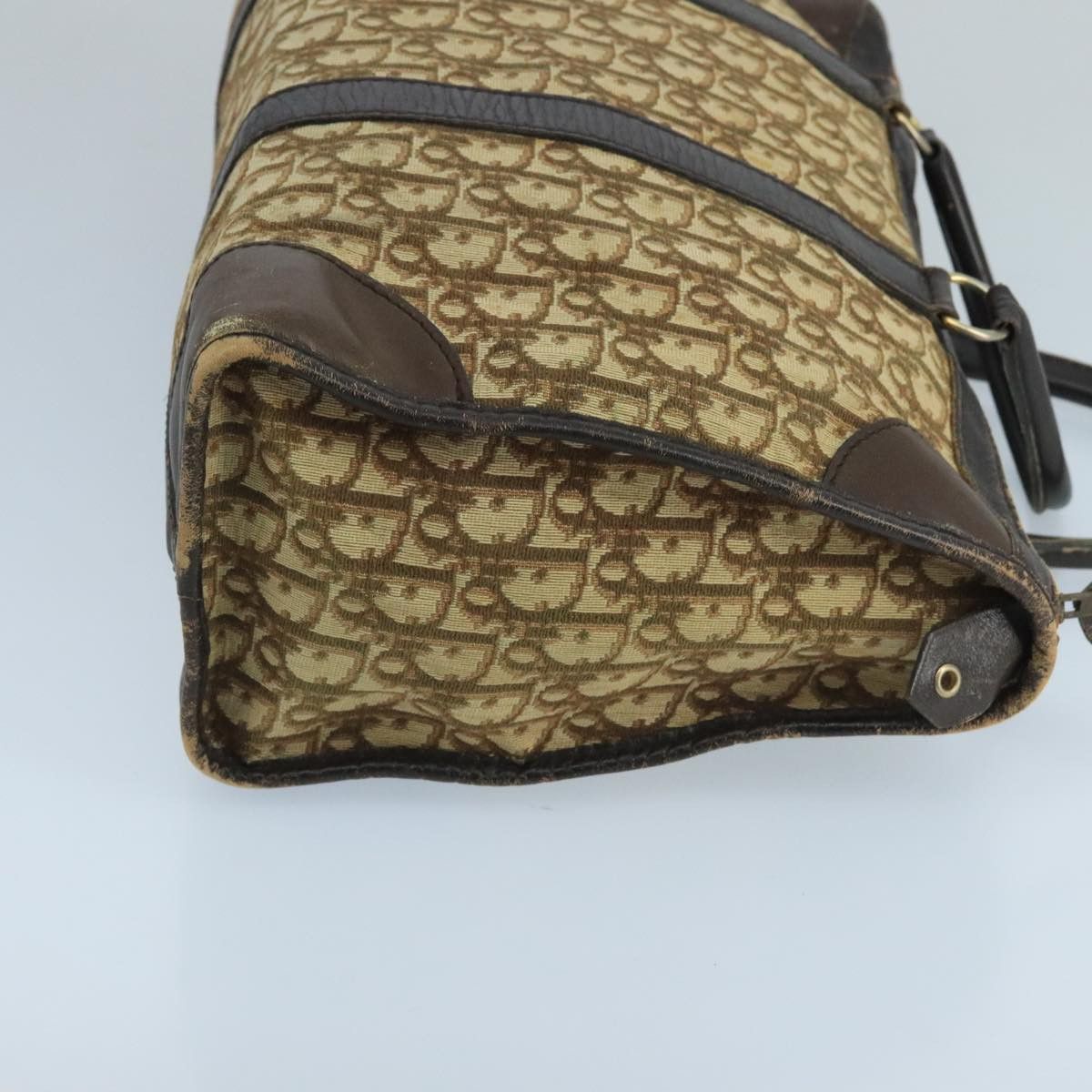 Dior DIOR Trotter Canvas Boston Bag Brown Size ONE SIZE - 4 Thumbnail