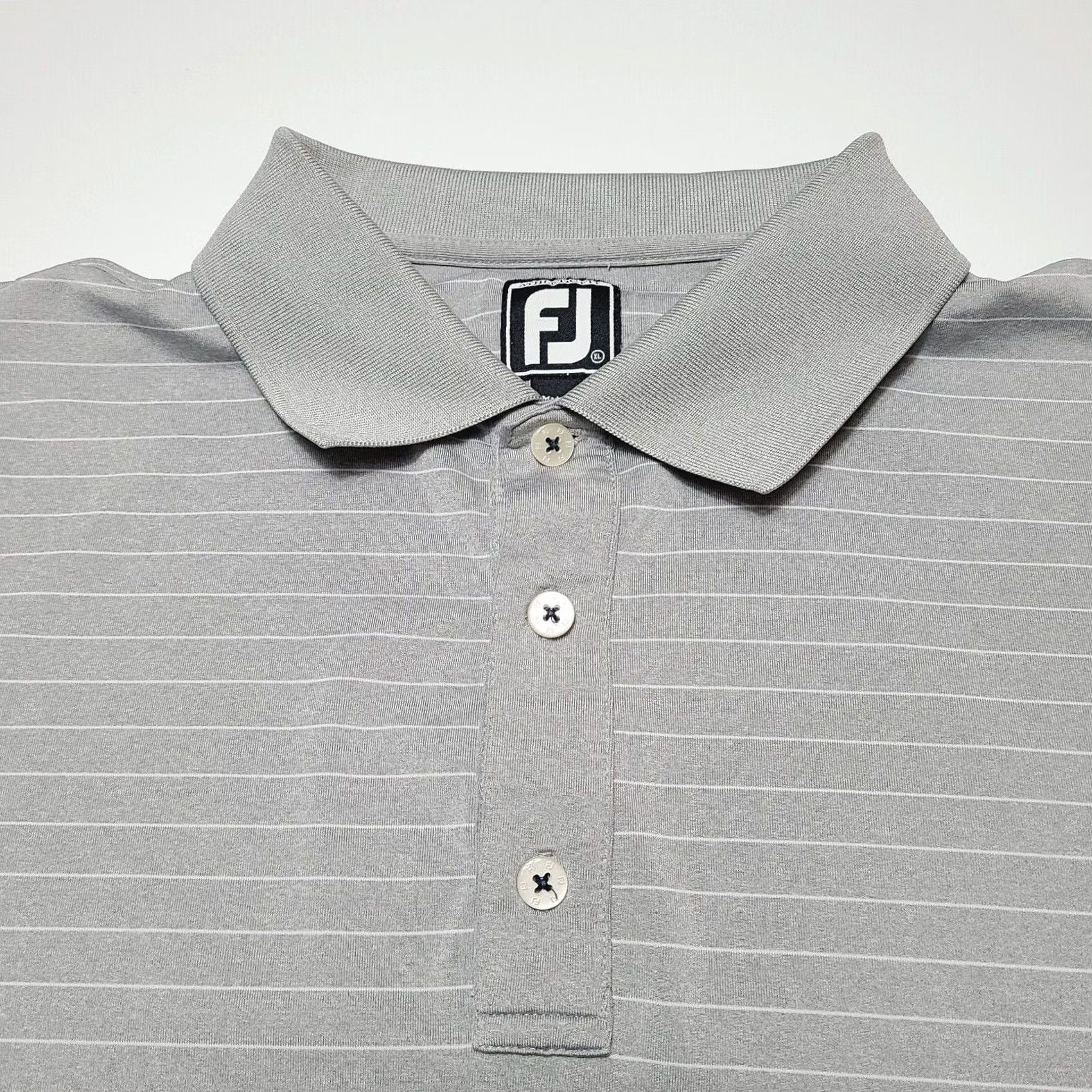 Footjoy Footjoy Polo Shirt Athletic Fit Collar Performance Golf Mens XL Gray Size US XL / EU 56 / 4 - 2 Thumbnail