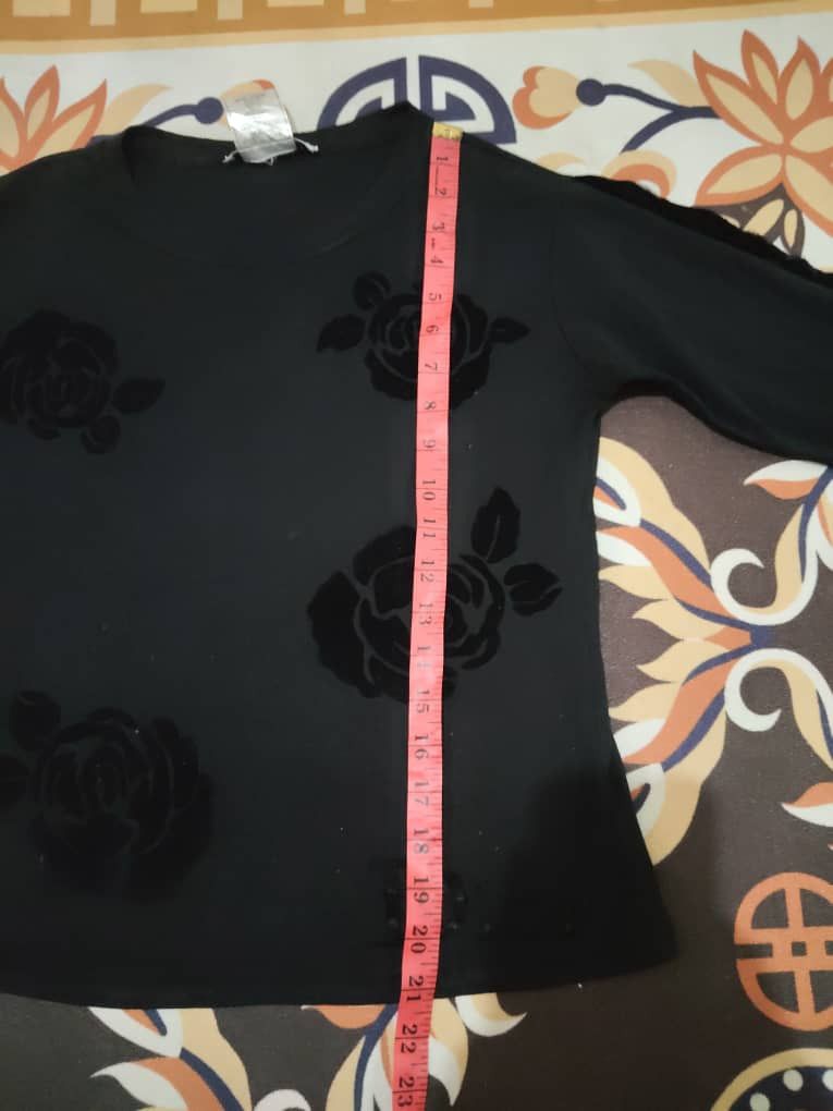 Dior Chistian dior X Velvet X black flower Size XS / US 0-2 / IT 36-38 - 3 Thumbnail