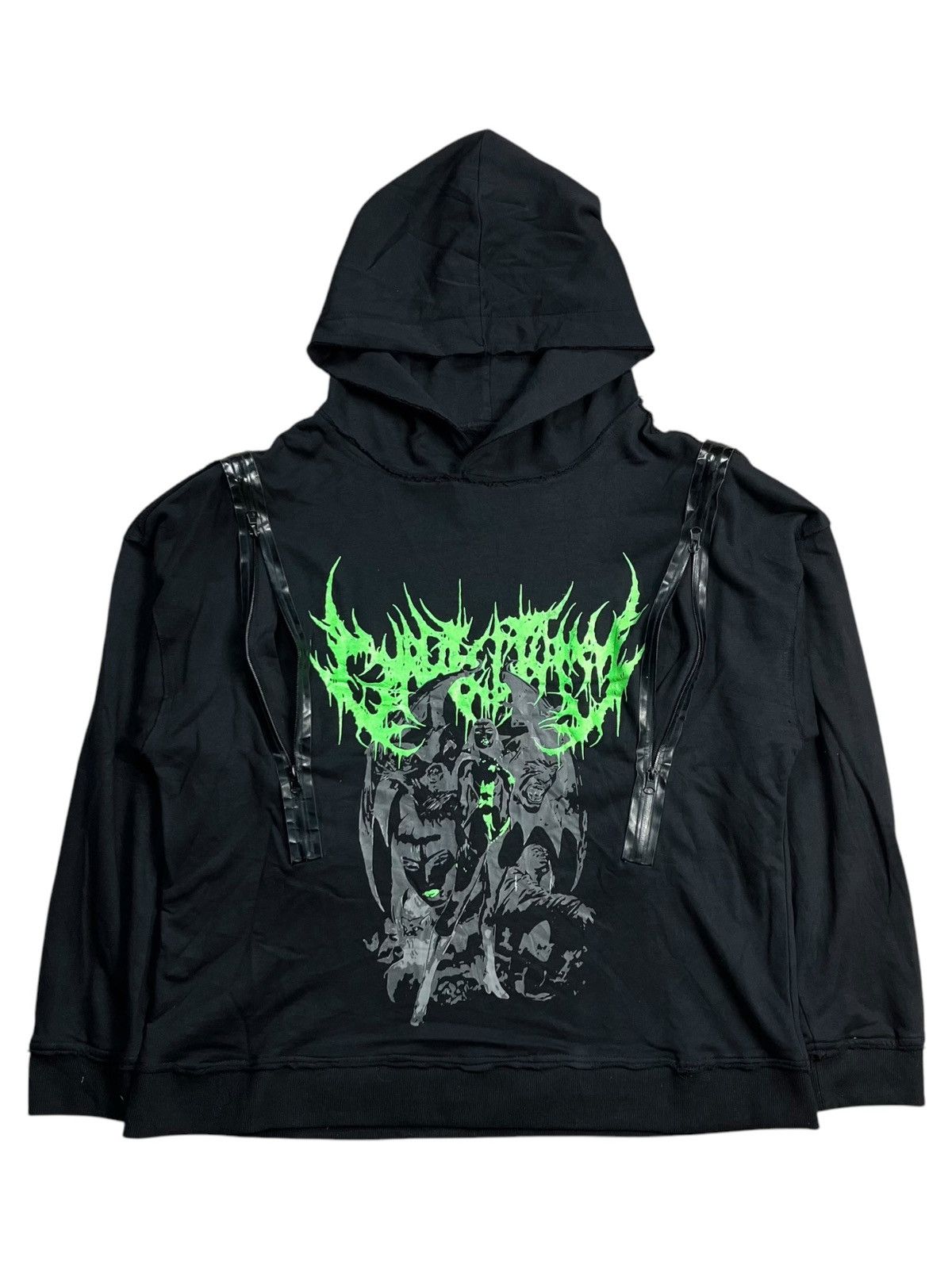 20471120 2000s Yoikadakada - PVC Metal Hoodie Size US M / EU 48-50 / 2 - 1 Thumbnail