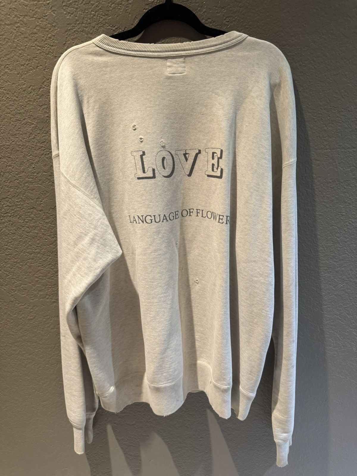 Saint Michael Love Orchid Crewneck Distressed Paint Splattered Faded Soft Size US XL / EU 56 / 4 - 4 Thumbnail