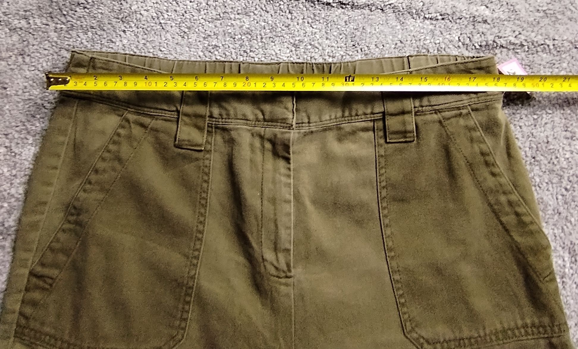 NEXT Pre-Loved Trousers UK 16R Khaki Cargo Pocket Cotton Utility Size 38" / US 16 / IT 52 - 8 Thumbnail
