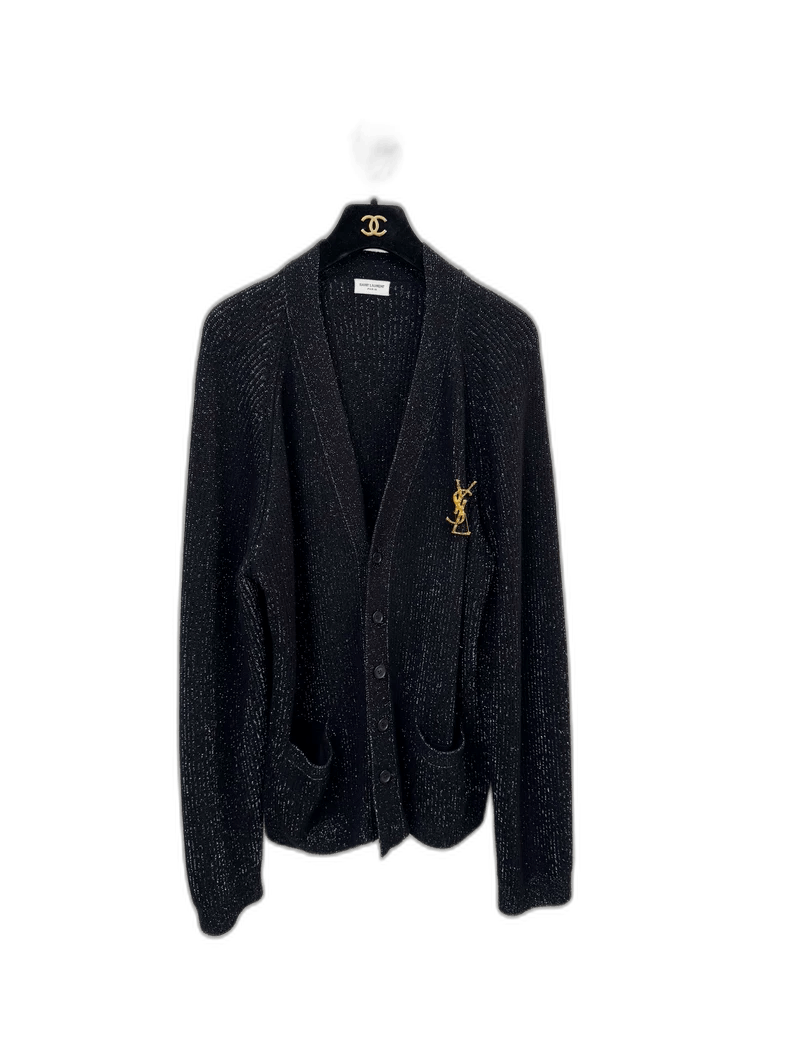 Yves Saint Laurent Saint Laurent Sparkling Knit Cardigan Size XXL-2506 Size XXL / US 16-18 / IT 52-54 - 1 Thumbnail