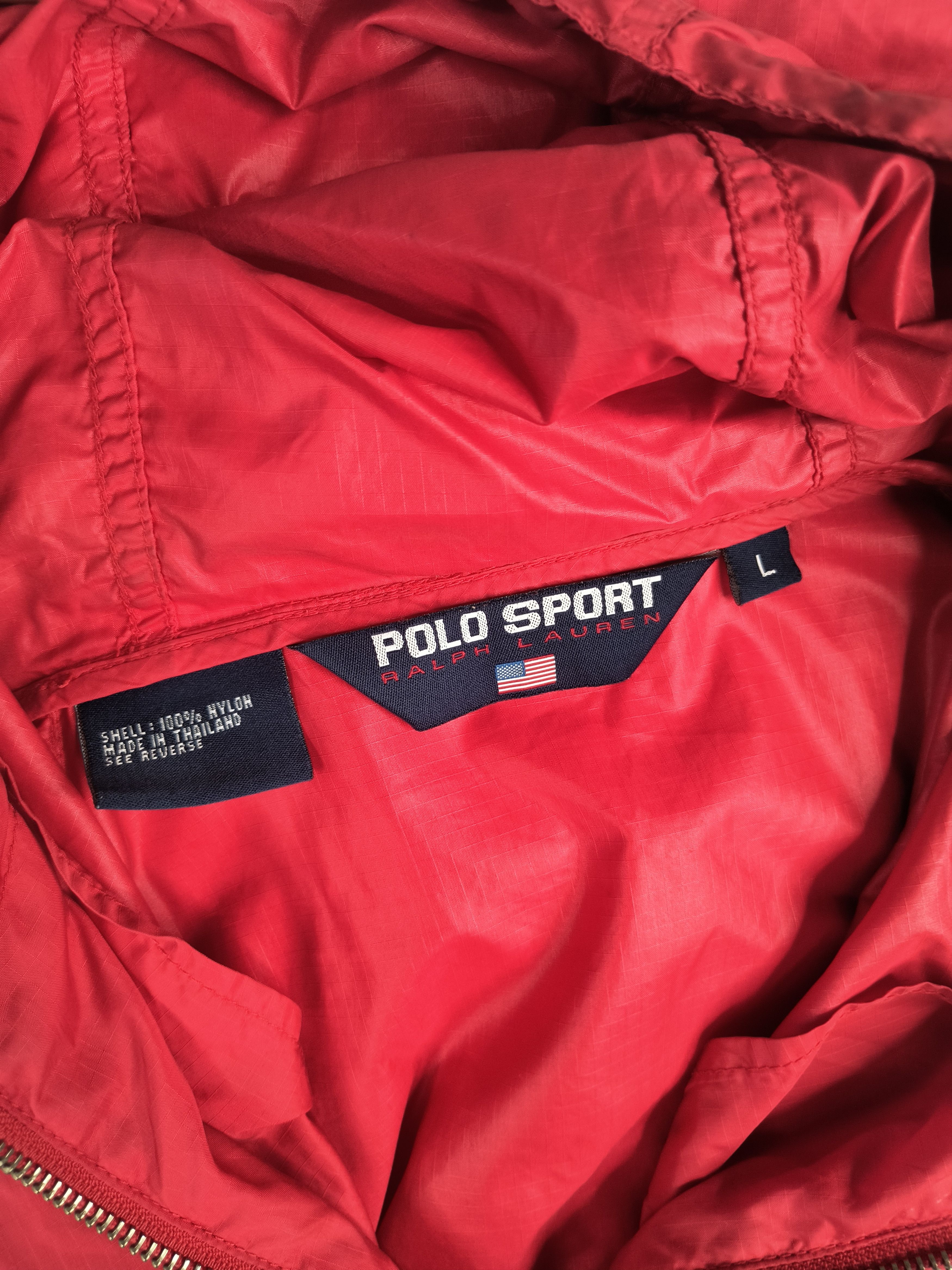 Polo Ralph Lauren Vintage Polo Sport Ralph Lauren big flag windbreaker jacket Size US L / EU 52-54 / 3 - 8 Thumbnail