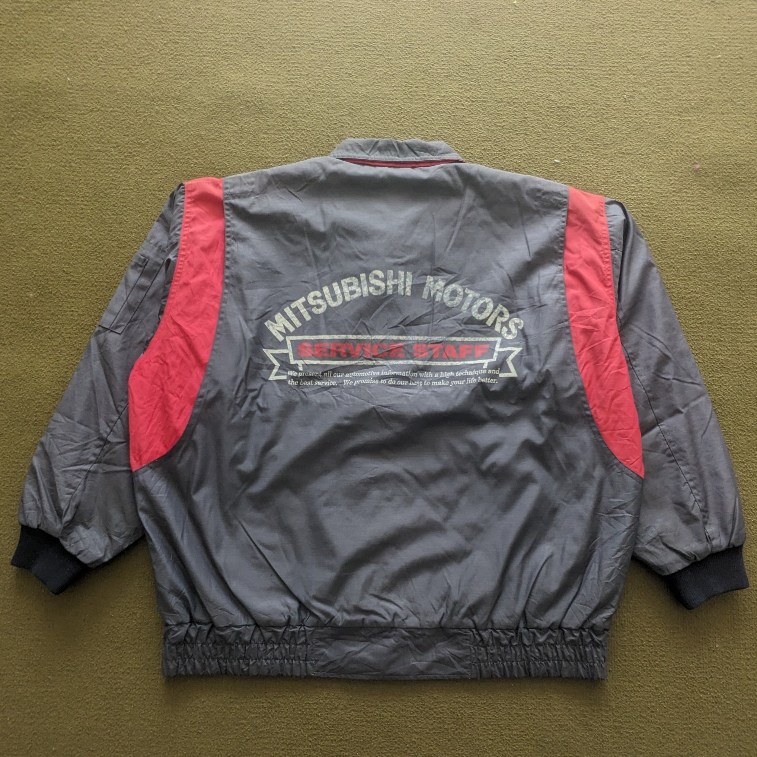 Vintage Vintage MITSUBISHI MOTORS Japanese Brand Racing Jacket Size US XL / EU 56 / 4 - 1 Thumbnail