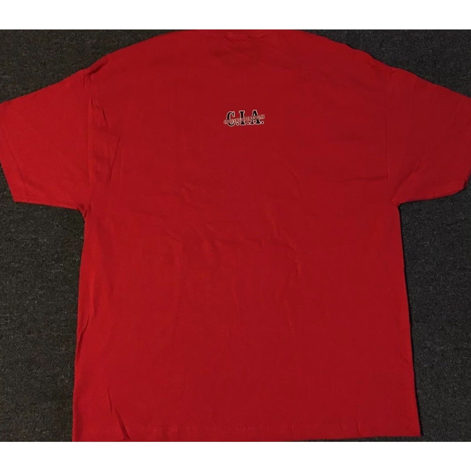 Vintage VINTAGE CIA Christian In Action Shirt XXL Red Men T-Shirt Funny Saying Grunge 90s Y2K Size US XXL / EU 58 / 5 - 2 Thumbnail