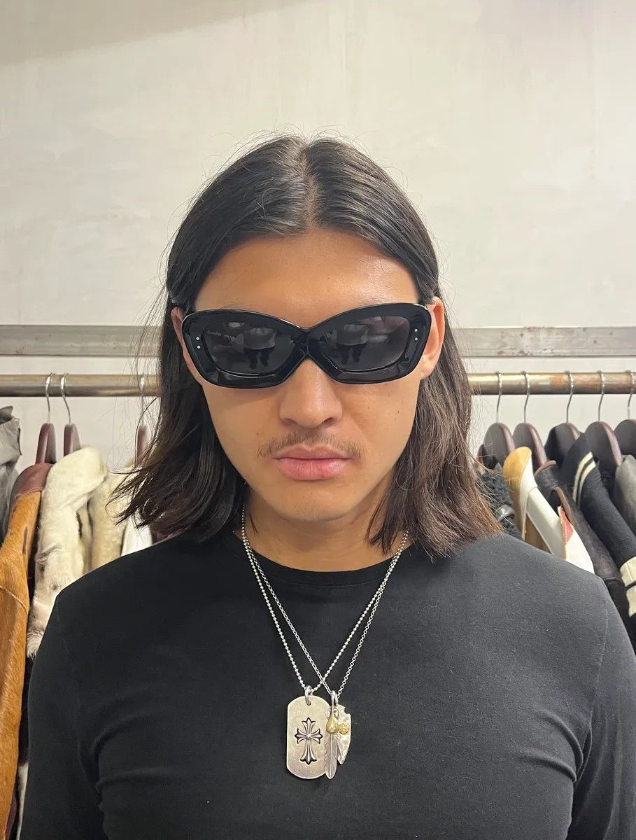 Kiko Kostadinov × Vintage Kiko Kostadinov Black Sunglasses Size ONE SIZE - 4 Thumbnail