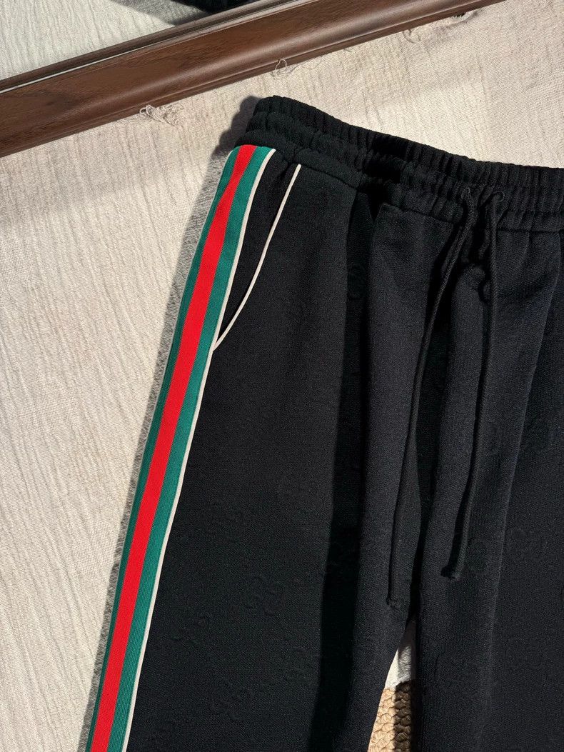 Gucci Gucci Size 2XL Dark pattern full-print leg-tie sports sweat Size US 35 - 6 Thumbnail