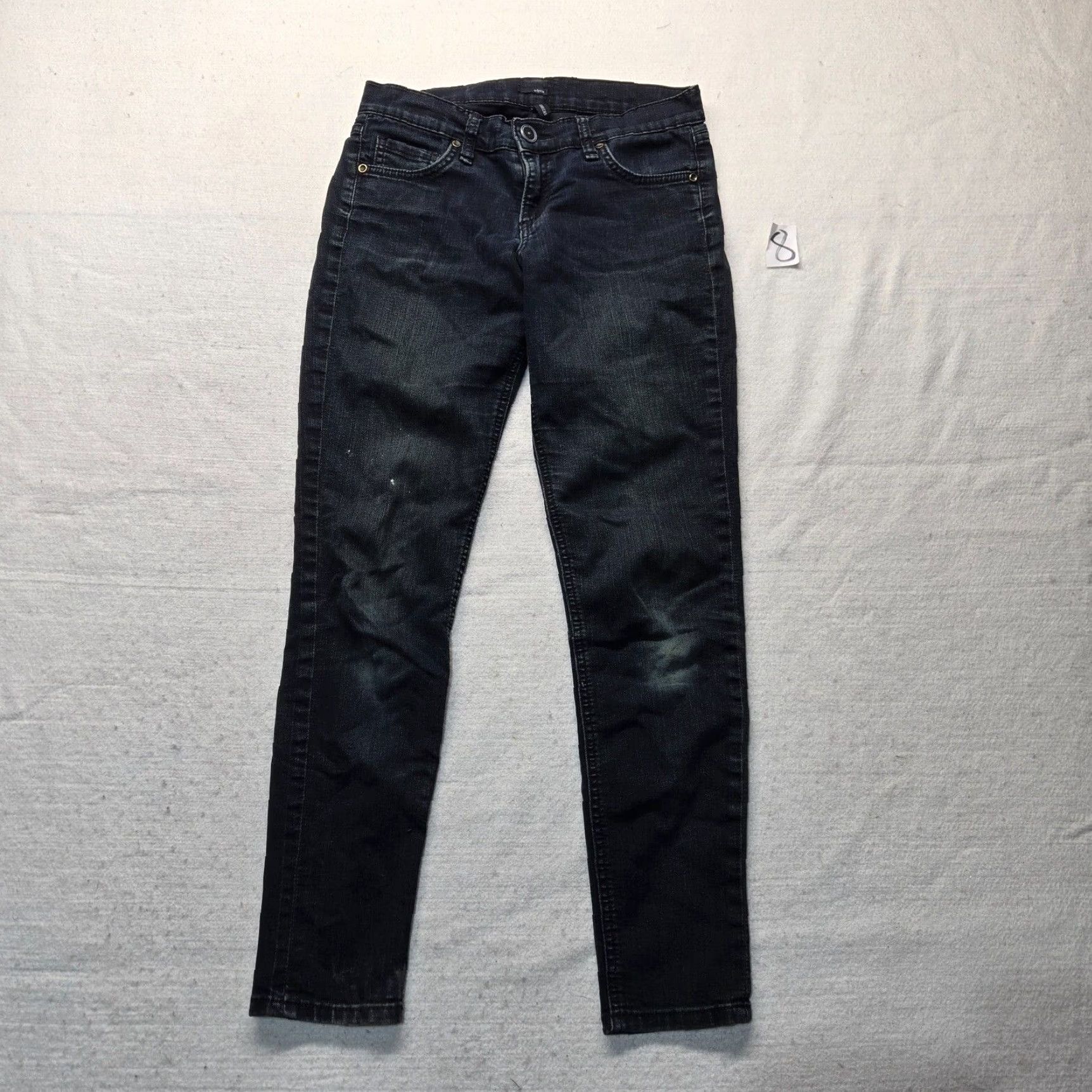 Vintage Edyson Edyson Solid Black Skinny Jeans Denim Pants Adult Women's Size 27 Size 27" / US 4 / IT 40 - 2 Thumbnail
