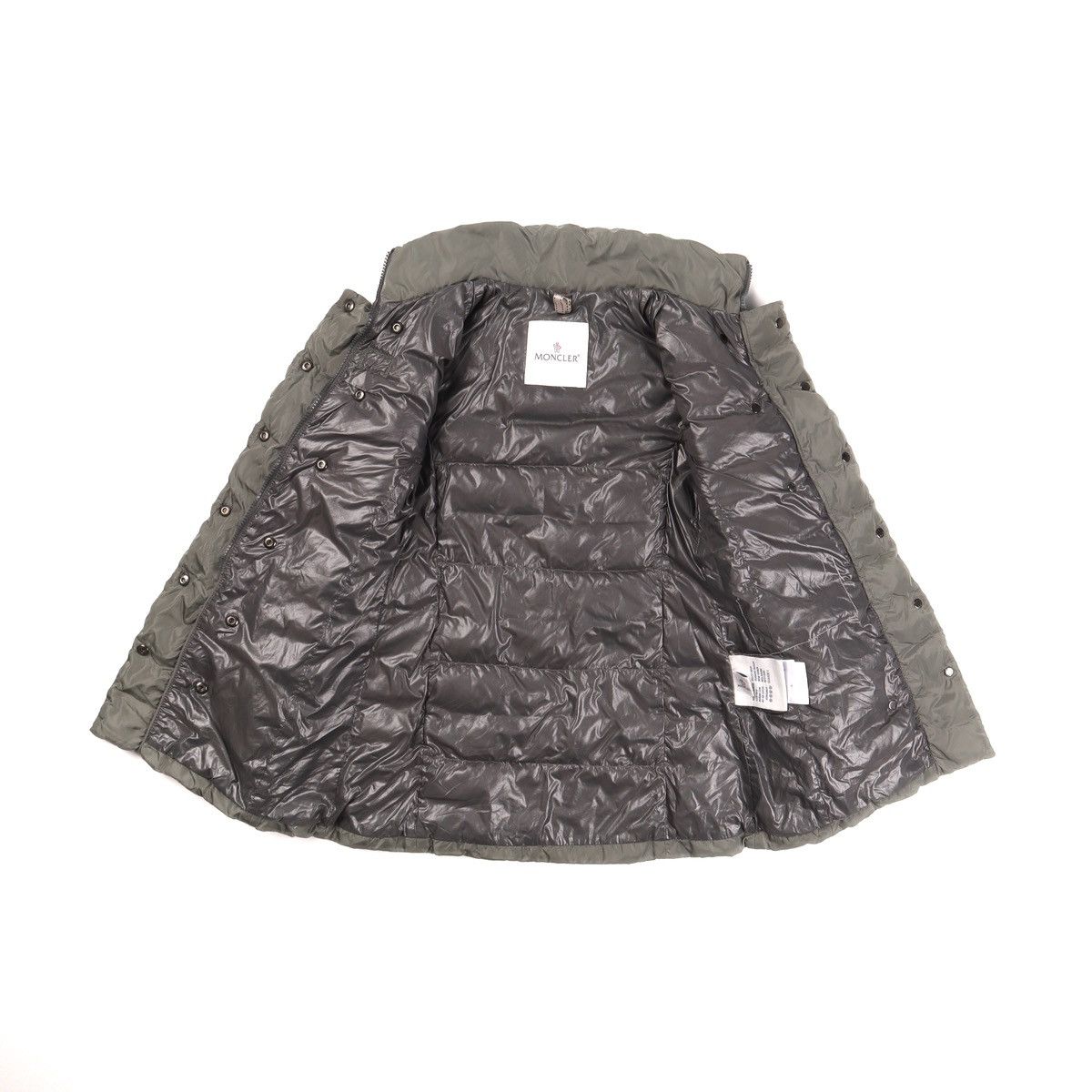 Moncler Authentic Moncler Cappottino Kids Down Long Jacket Olive Size XXS / US 00 / IT 34 - 12 Thumbnail