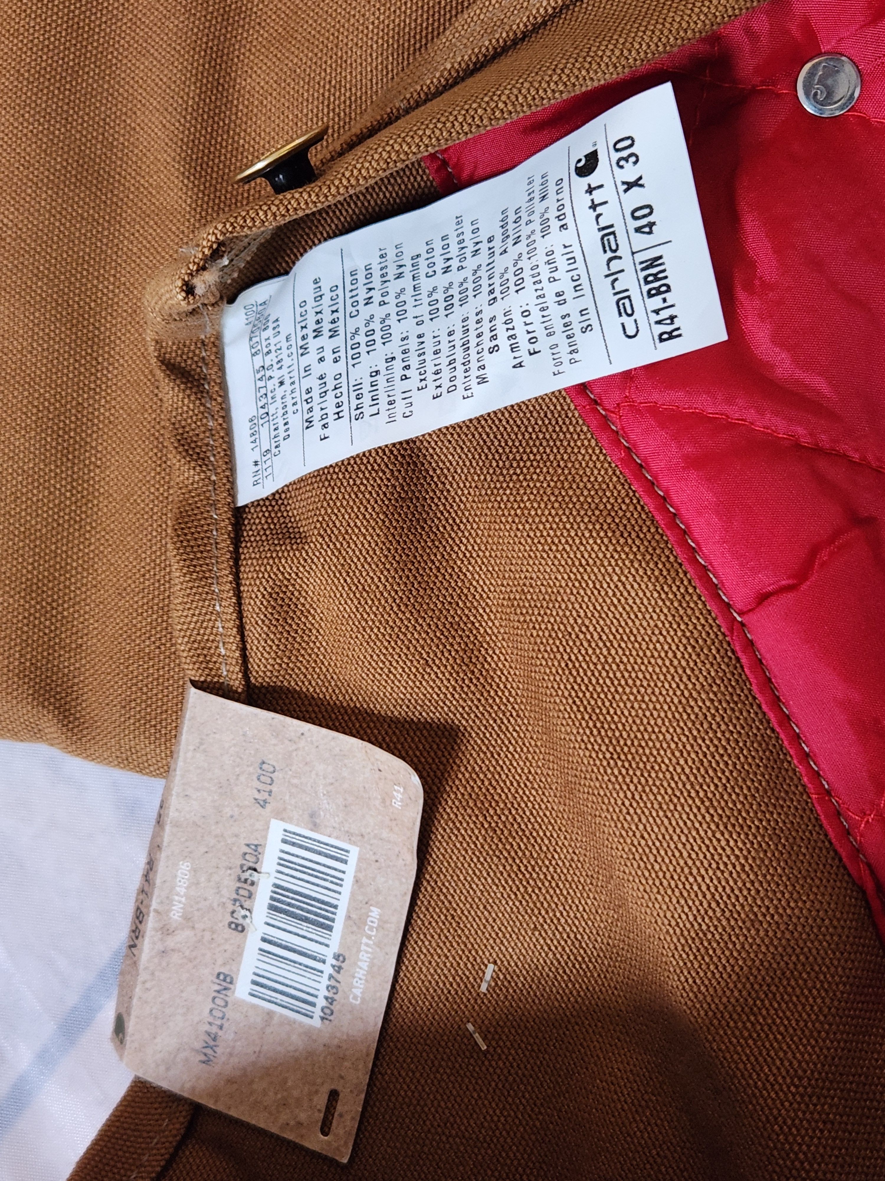 Carhartt bib overall double knee Size US 40 / EU 56 - 10 Thumbnail