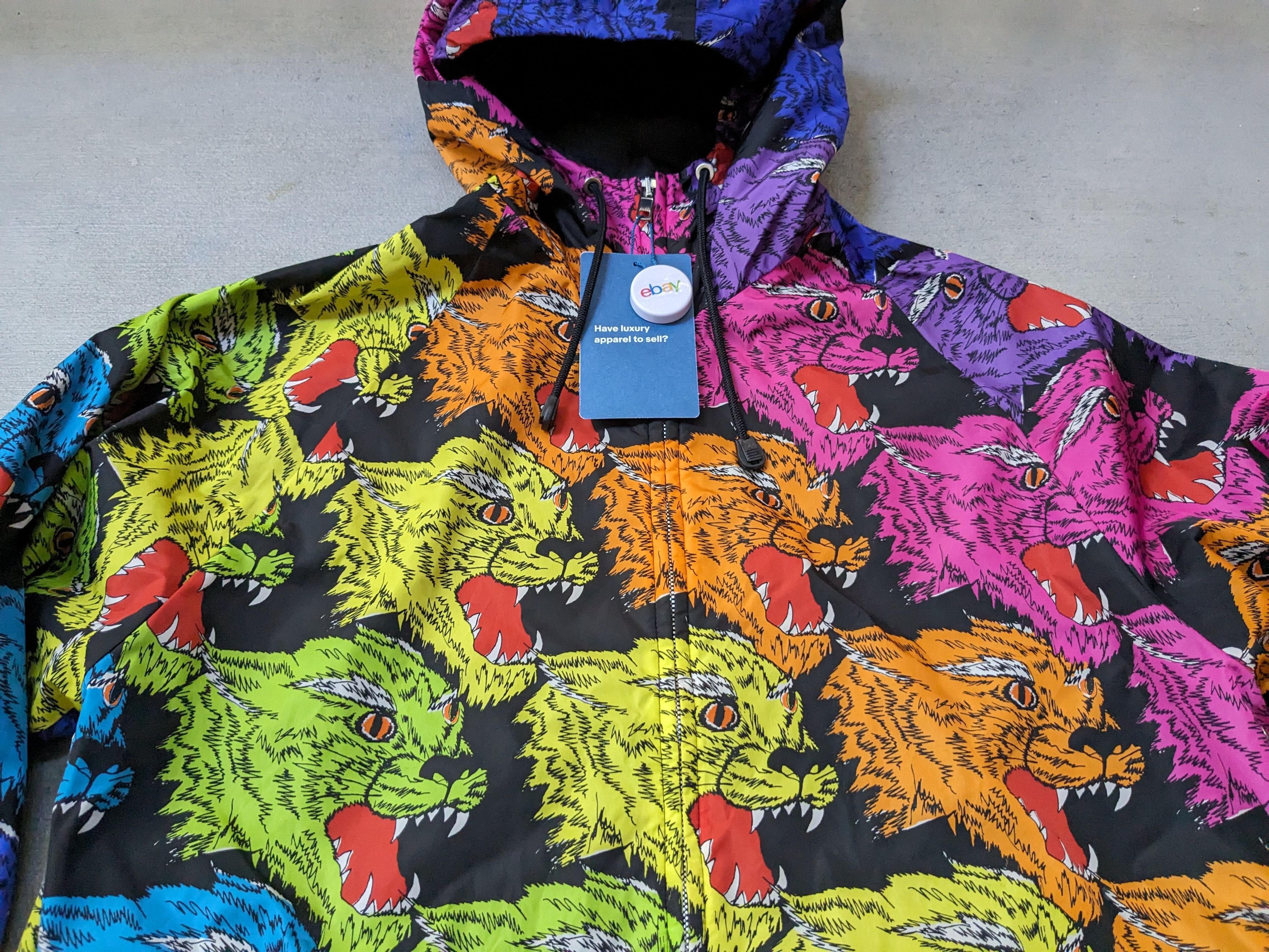 Gucci Gucci Rainbow Panther Face Jacket 36 Zip Up Windbreaker Size US S / EU 44-46 / 1 - 8 Thumbnail