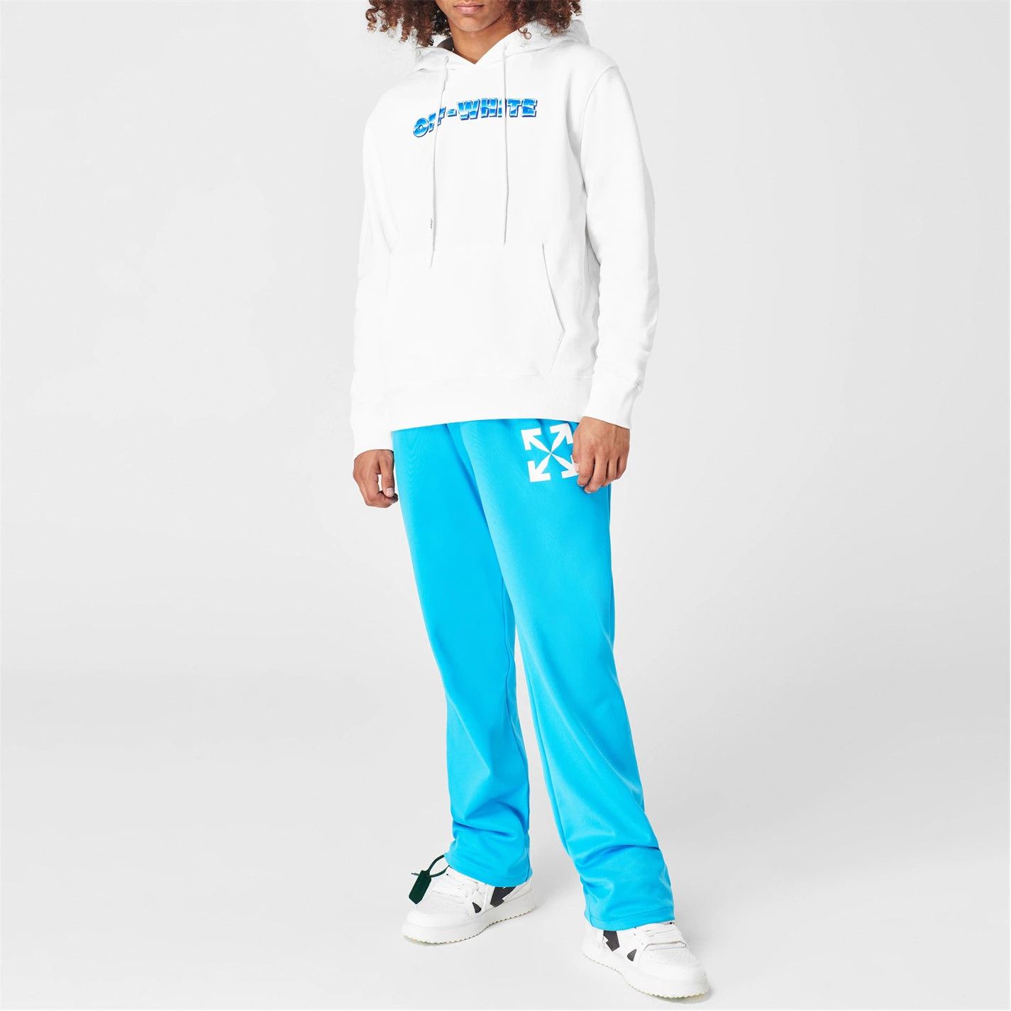 Off-White o1g2r1mq0226 Metal Arrow Hoodie In White Size US XXL / EU 58 / 5 - 2 Thumbnail