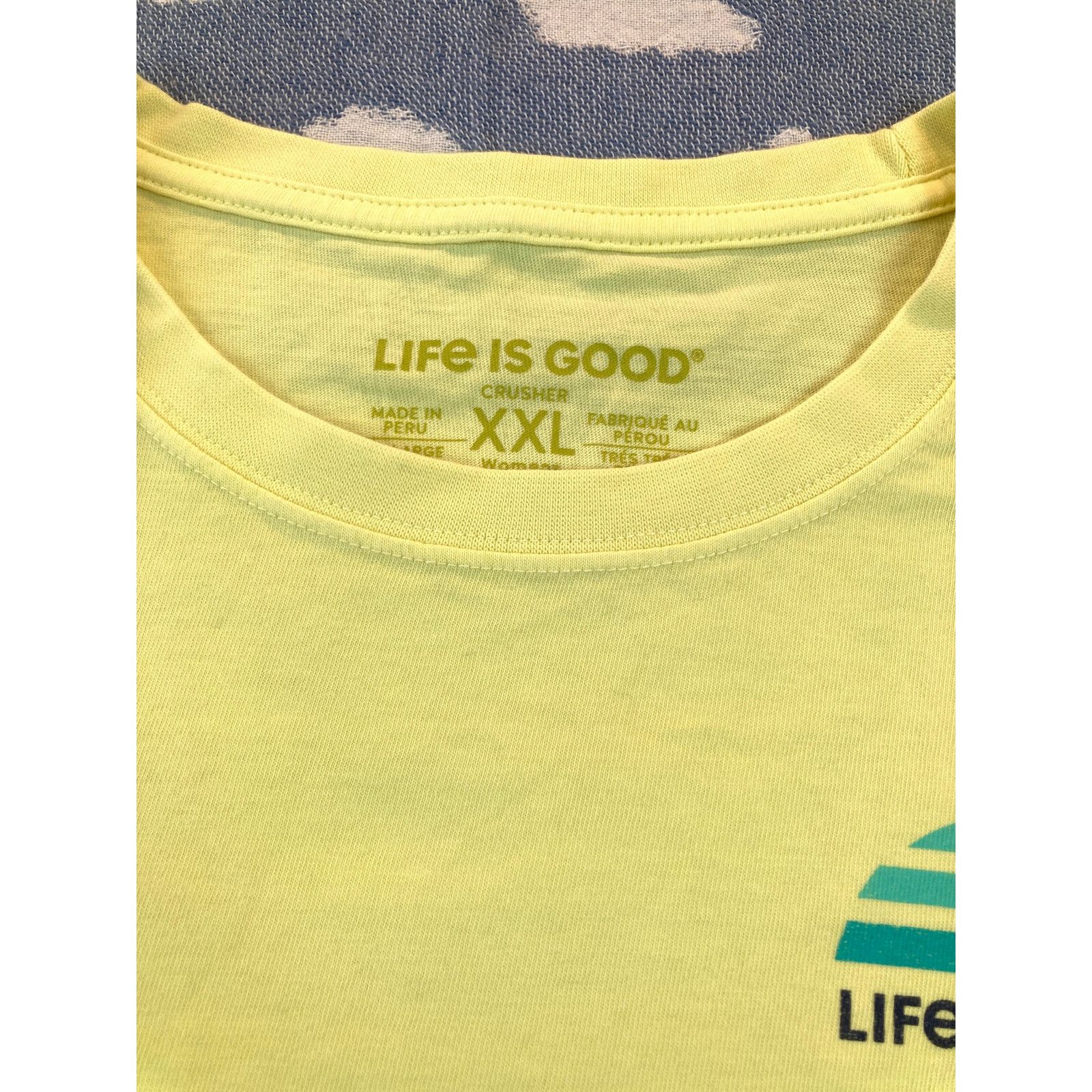 Life is Good Life is Good Seas The Day TShirt XXL Sailboat Yellow NWT 2XL Size XXL / US 16-18 / IT 52-54 - 4 Thumbnail