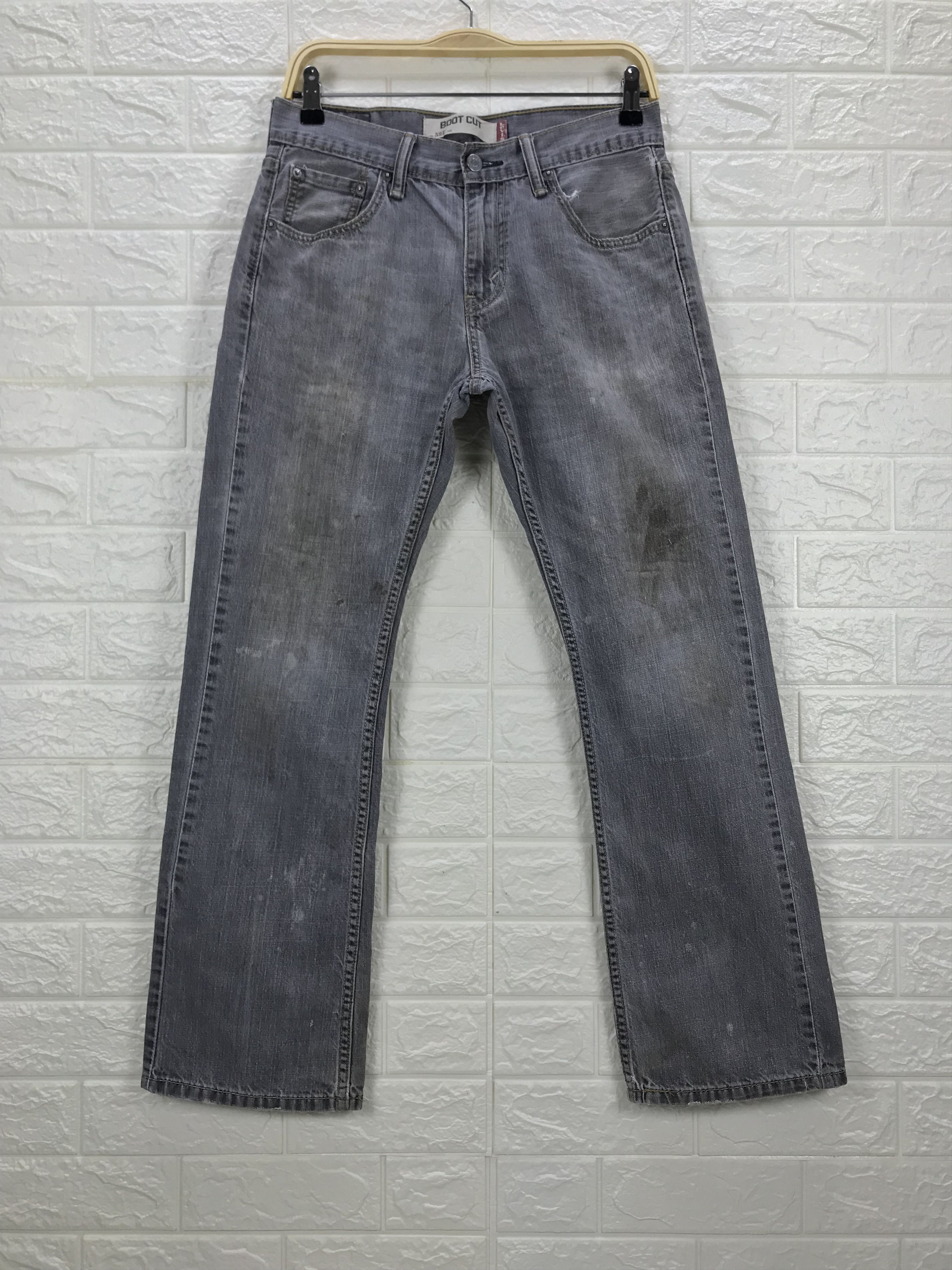 Vintage Levi's 527 Flare Jeans Faded Black Denim