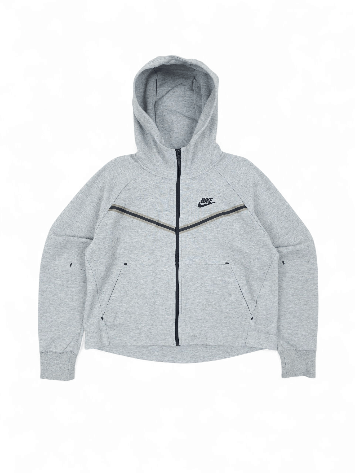 Nike 💎 Women's Nike Tech Fleece Size S Grey Hoodie Relaxed Size S / US 4 / IT 40 - 1 Thumbnail