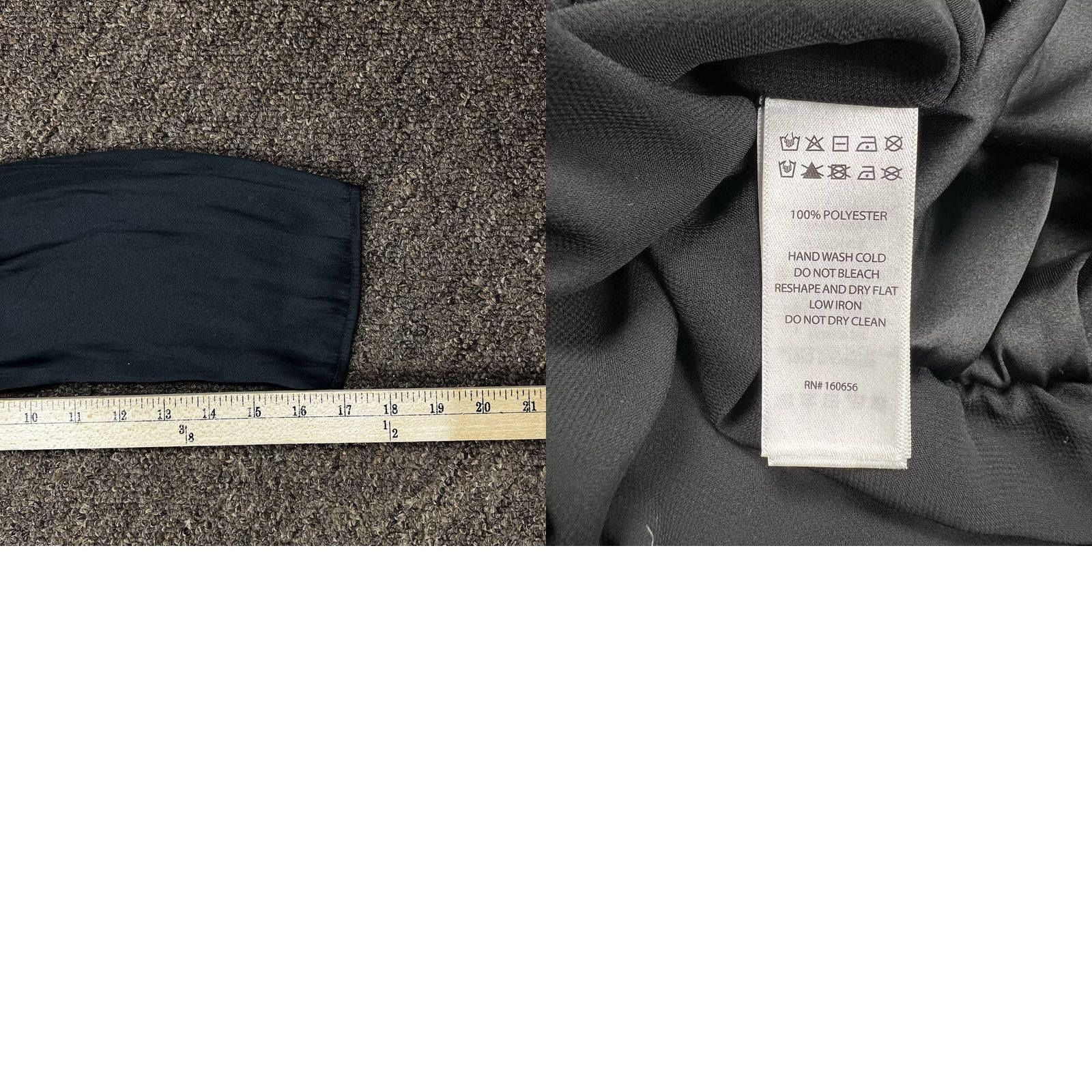 Vintage Sincerely Jules Blouse Shirt Cropped Satin Long Sleeve Black Sz Large Womens Size L / US 10 / IT 46 - 9 Thumbnail