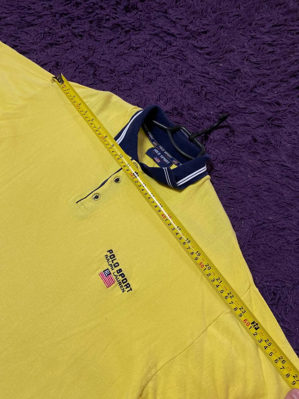 Polo Ralph Lauren Vintage yellow T-Shirts Polo sport Ralph Lauren Y2K Size US M / EU 48-50 / 2 - 10 Thumbnail