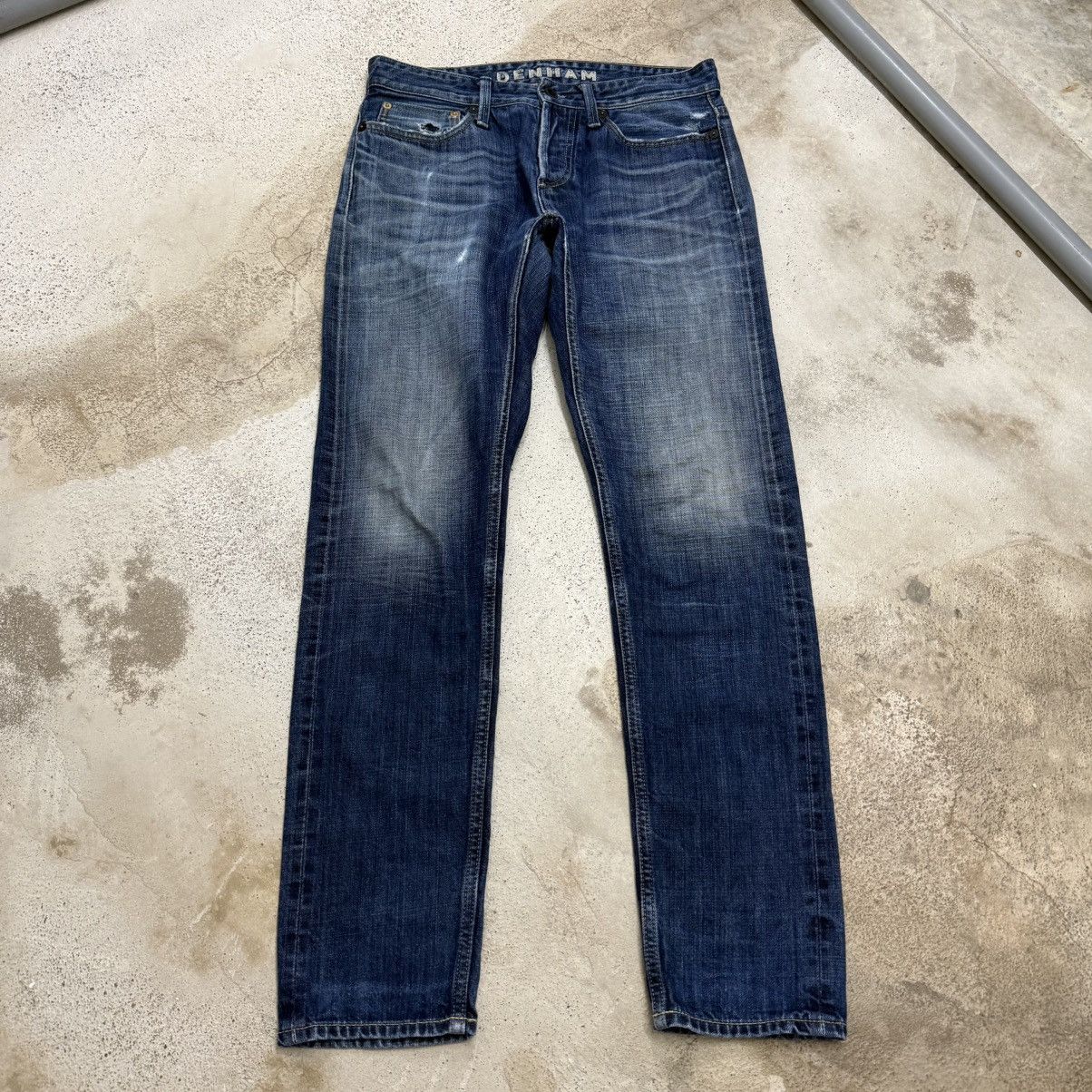 DENHAM Denham Selvedge Razor Slim Fit Distressed Denim Pants Size US 31 - 3 Thumbnail