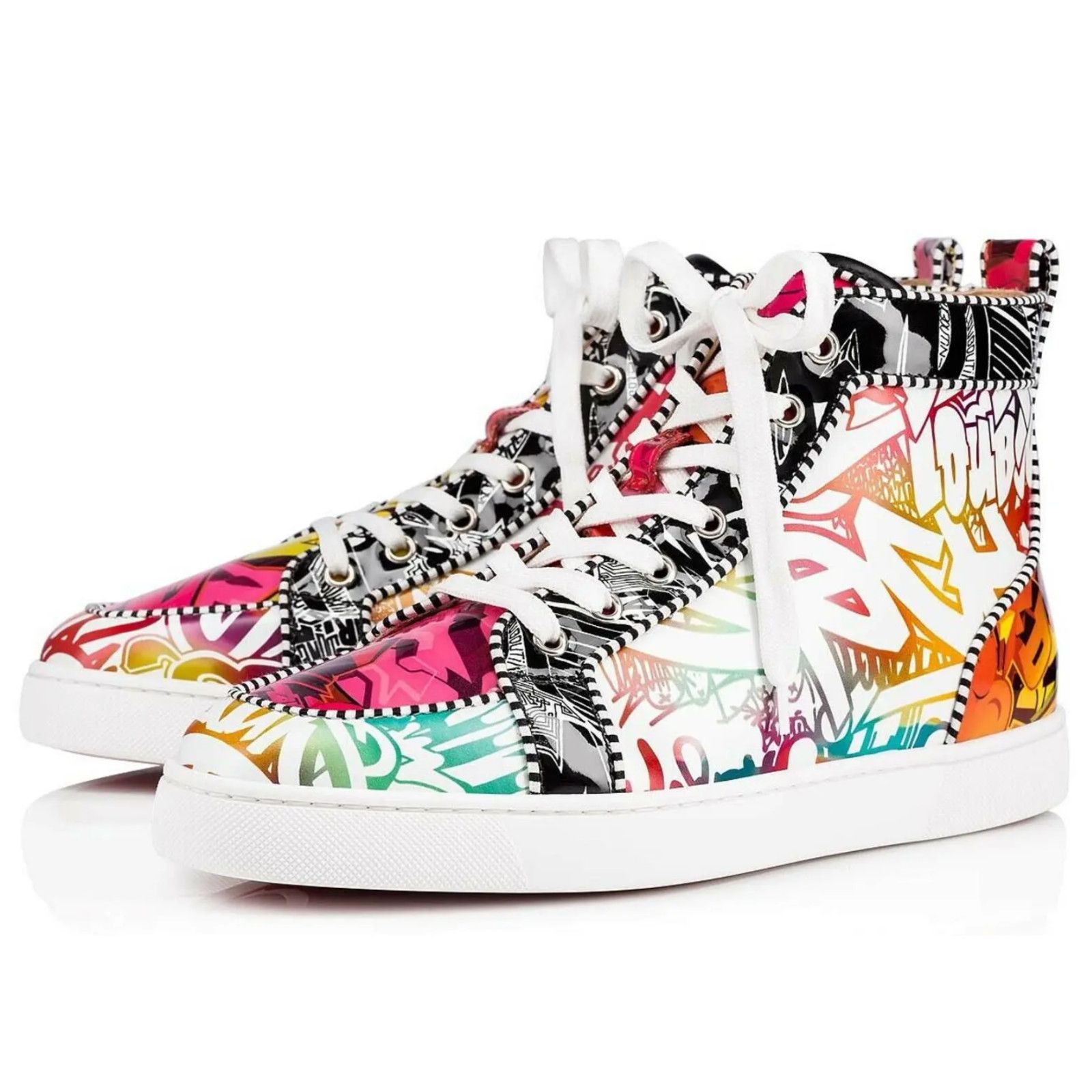 Christian Louboutin Christian Louboutin Men Rantus Orlato Flat Wallgraf Graffiti Size US 7 / EU 40 - 1 Thumbnail