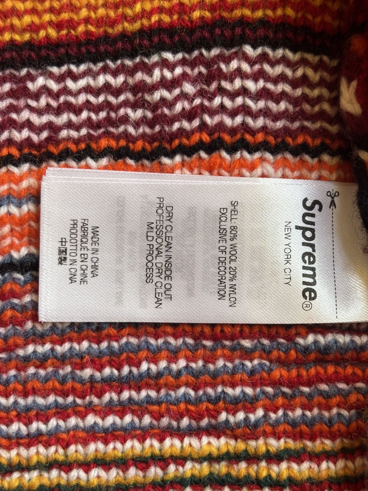 Supreme Supreme Red Beaded Knitted Hoodie Size US XL / EU 56 / 4 - 13 Thumbnail