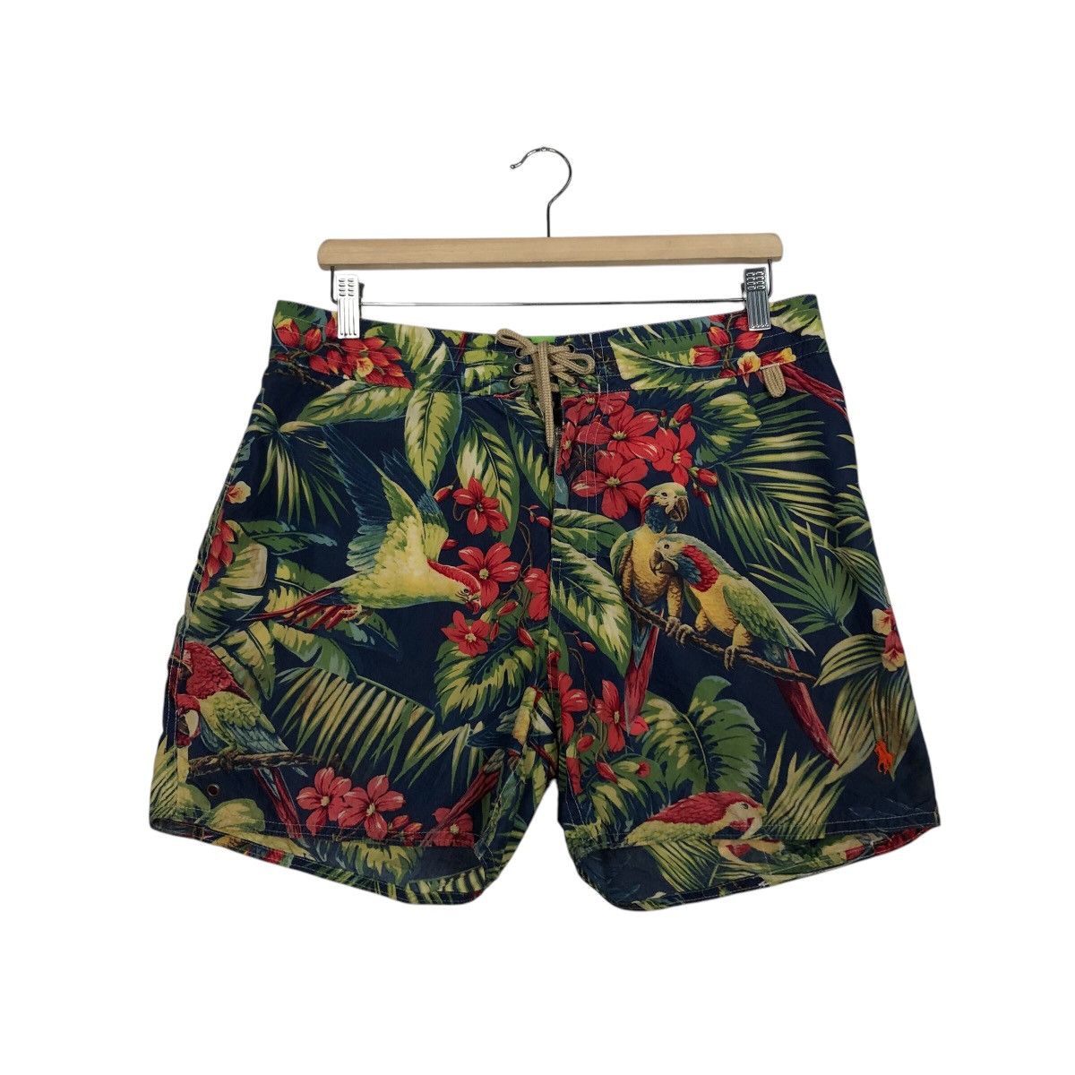 Polo Ralph Lauren 📌Vintage Short Pants Full Print Forest Polo Ralph Lauren Size US 32 / EU 48 - 2 Thumbnail
